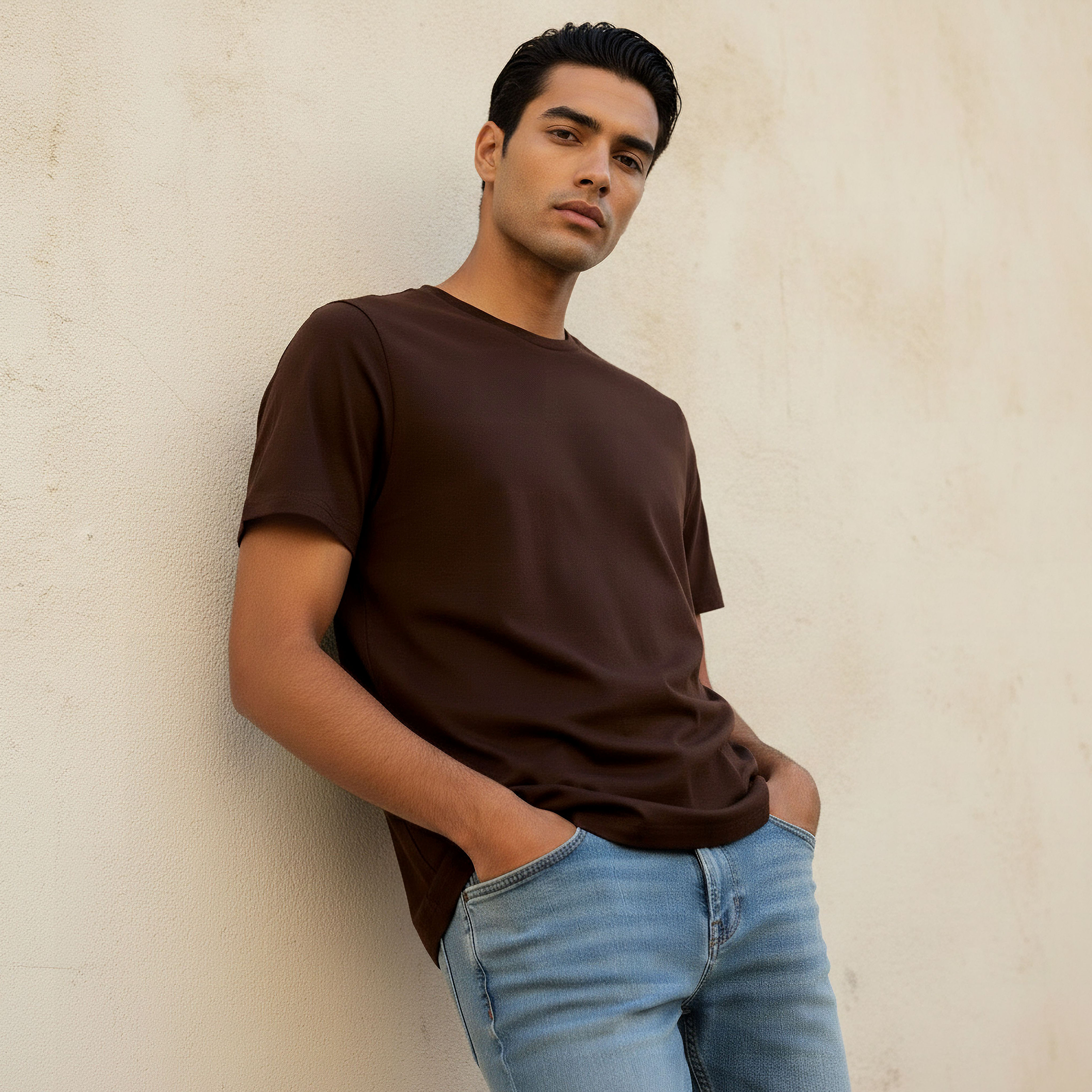 Men Regular Fit Crew Neck Short Sleeve T-shirt-men-clothing-tshirtsandpolos-tshirts-image-1