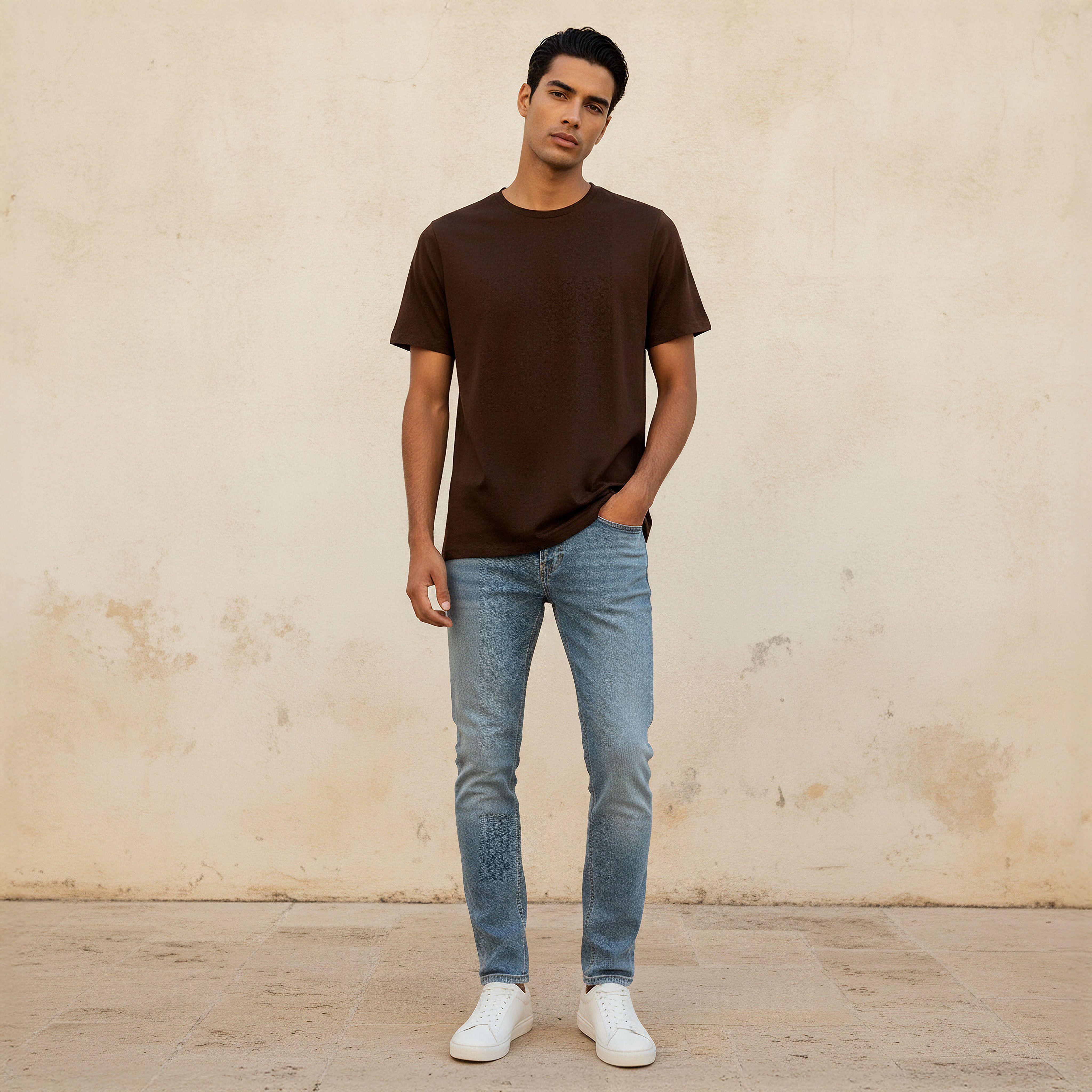 Men Regular Fit Crew Neck Short Sleeve T-shirt-men-clothing-tshirtsandpolos-tshirts-image-3