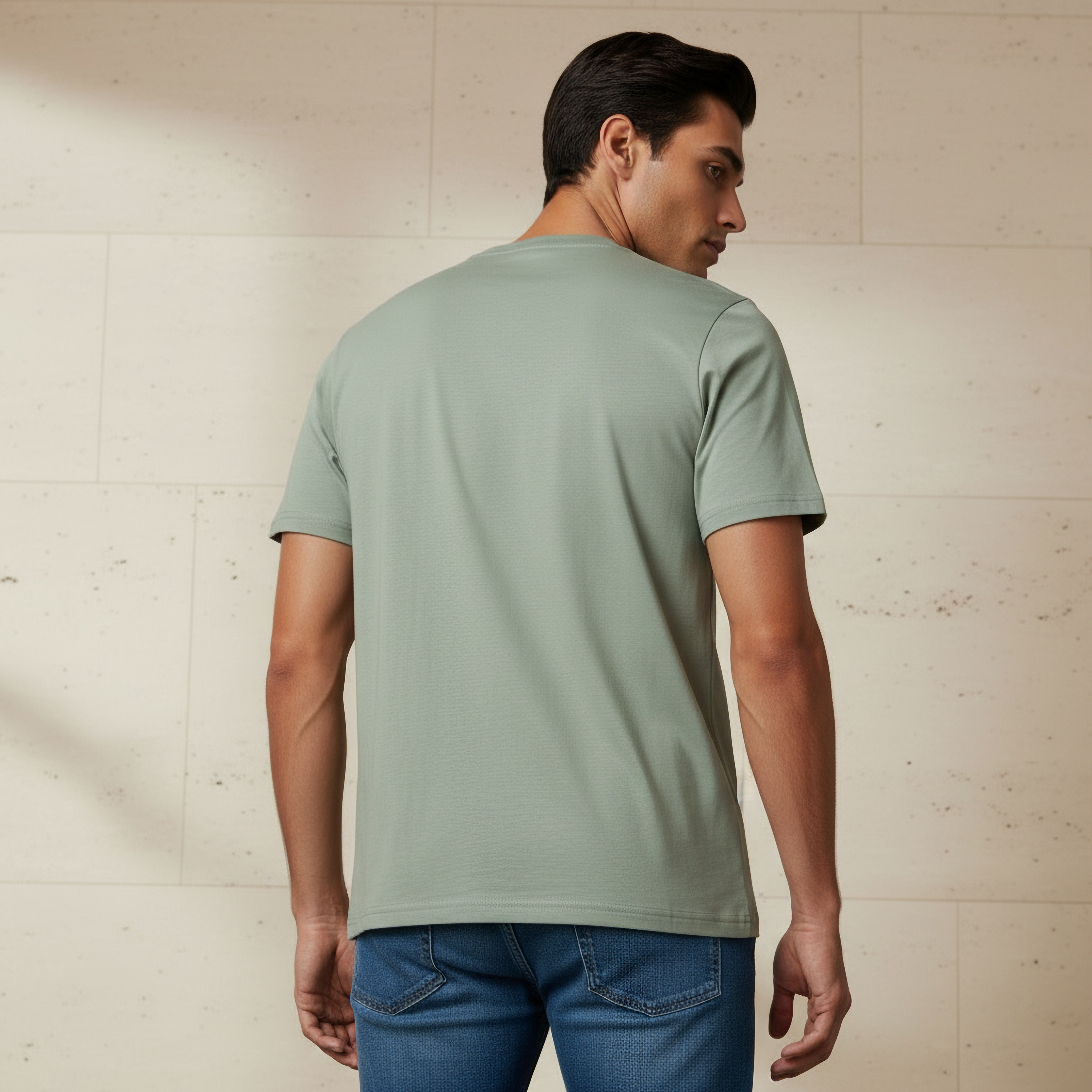 Men Regular Fit Crew Neck Short Sleeve T-shirt-men-clothing-tshirtsandpolos-tshirts-image-3