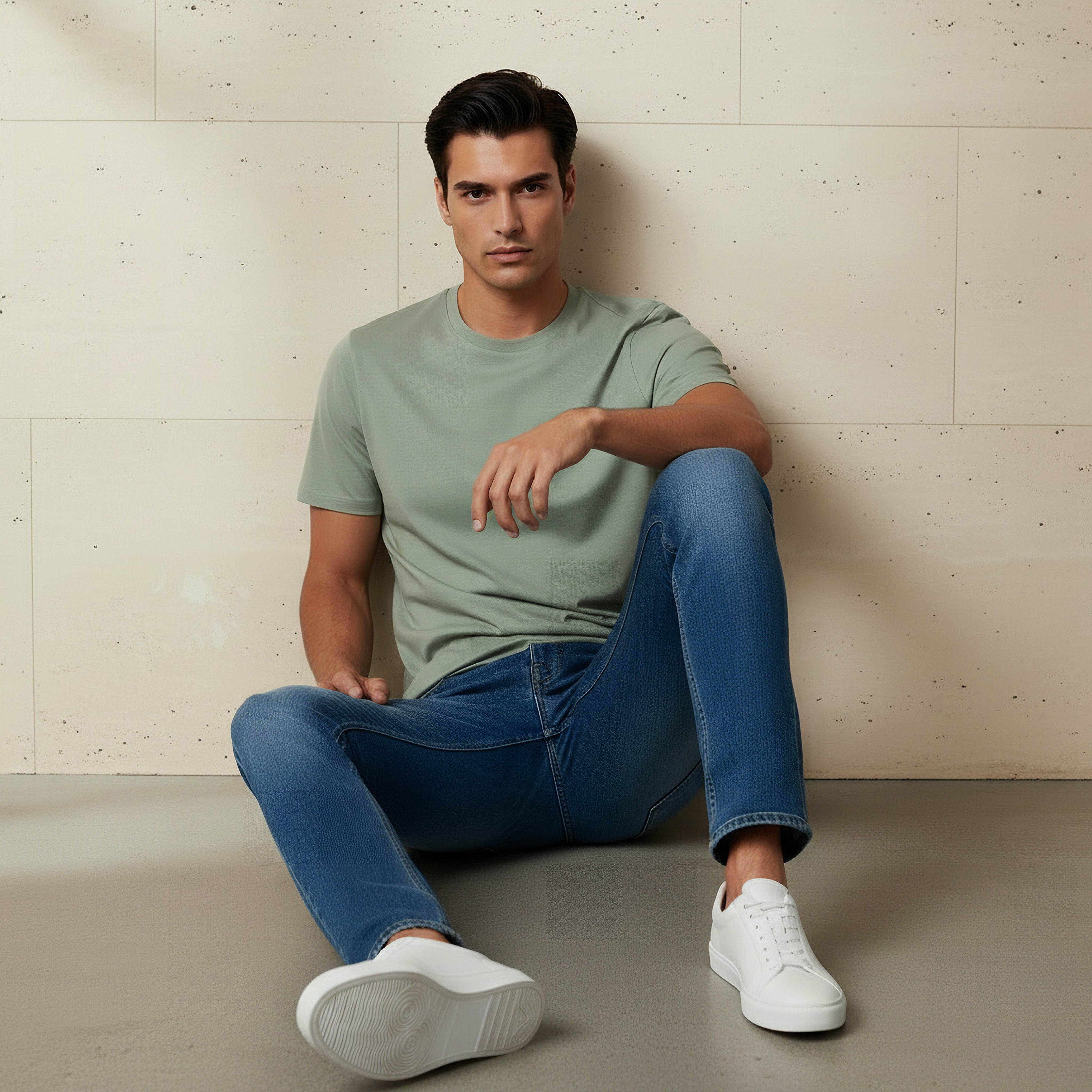 Men Regular Fit Crew Neck Short Sleeve T-shirt-men-clothing-tshirtsandpolos-tshirts-image-5