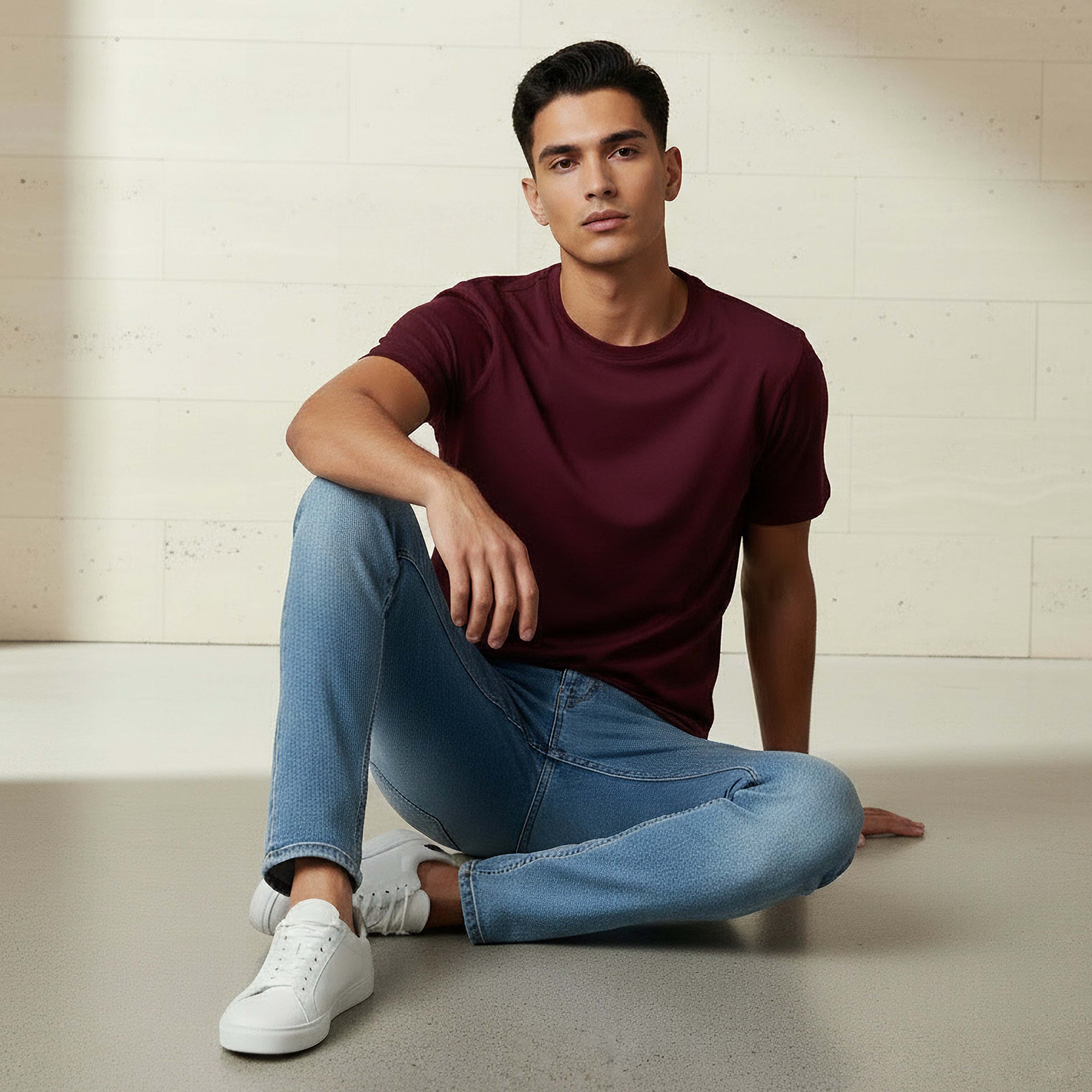 Men Regular Fit Crew Neck Short Sleeve T-shirt-men-clothing-tshirtsandpolos-tshirts-image-5