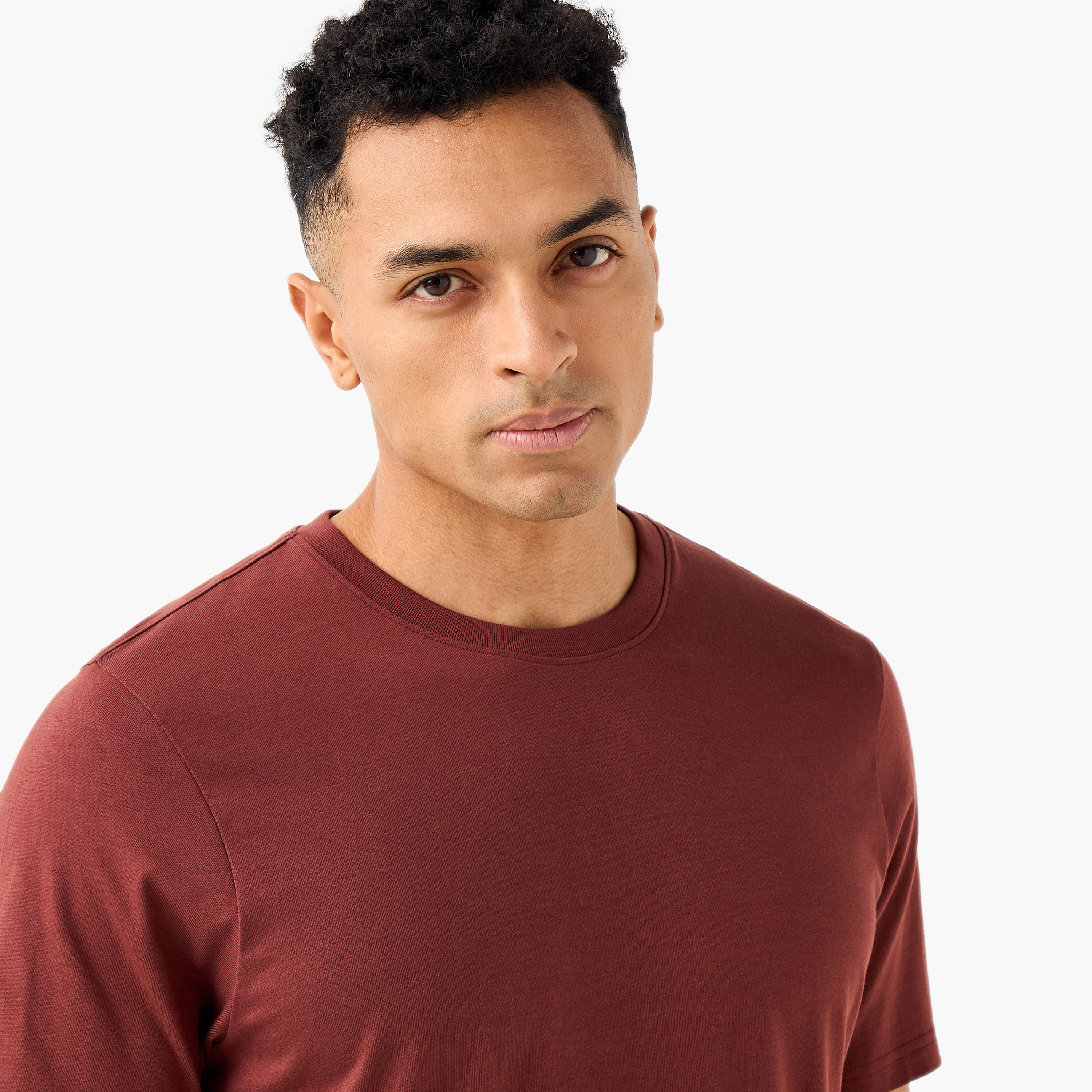 Men Regular Fit Crew Neck Short Sleeves T-shirt-men-clothing-tshirtsandpolos-tshirts-image-4