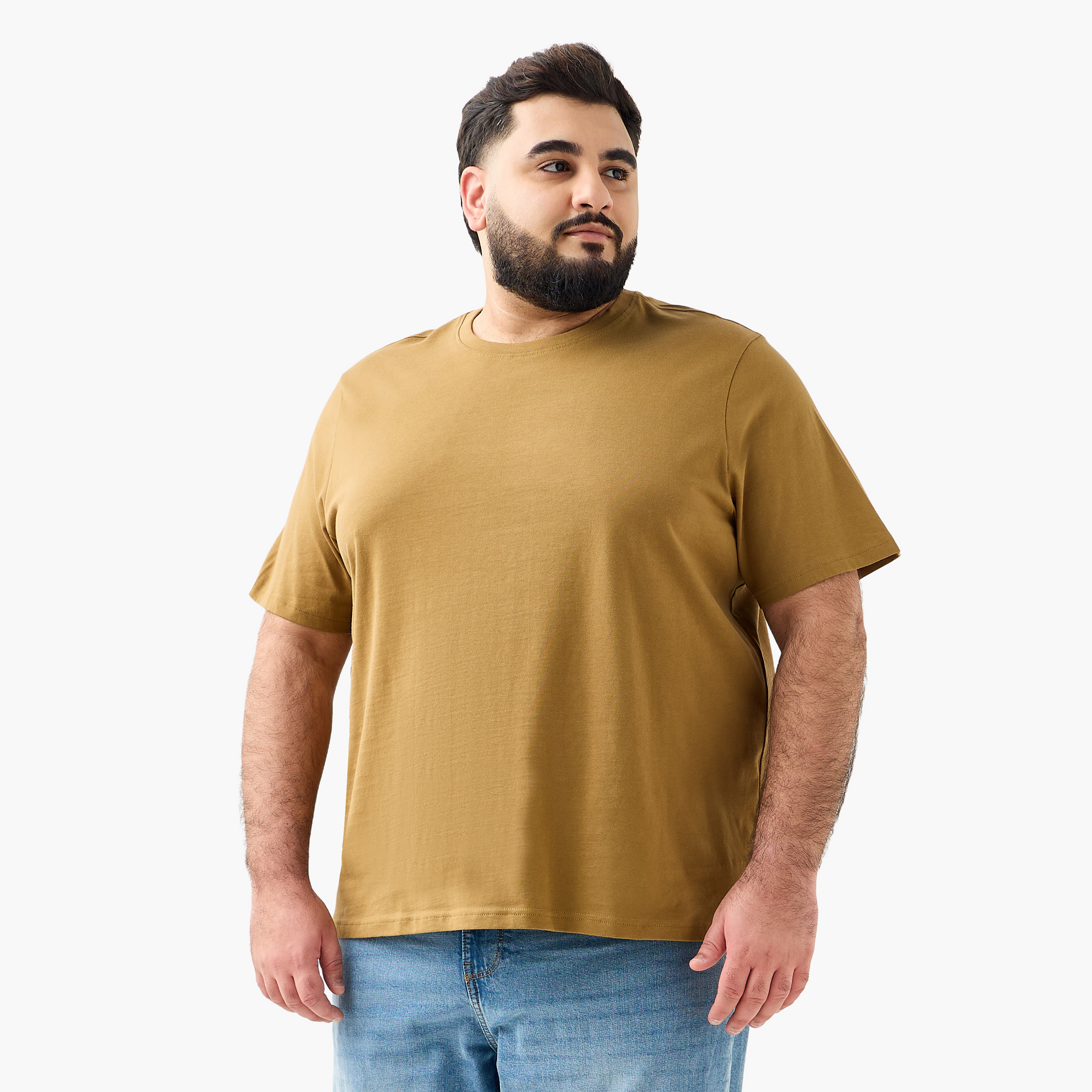 Men Regular Fit Crew Neck Short Sleeves T-shirt-men-clothing-tshirtsandpolos-tshirts-image-2