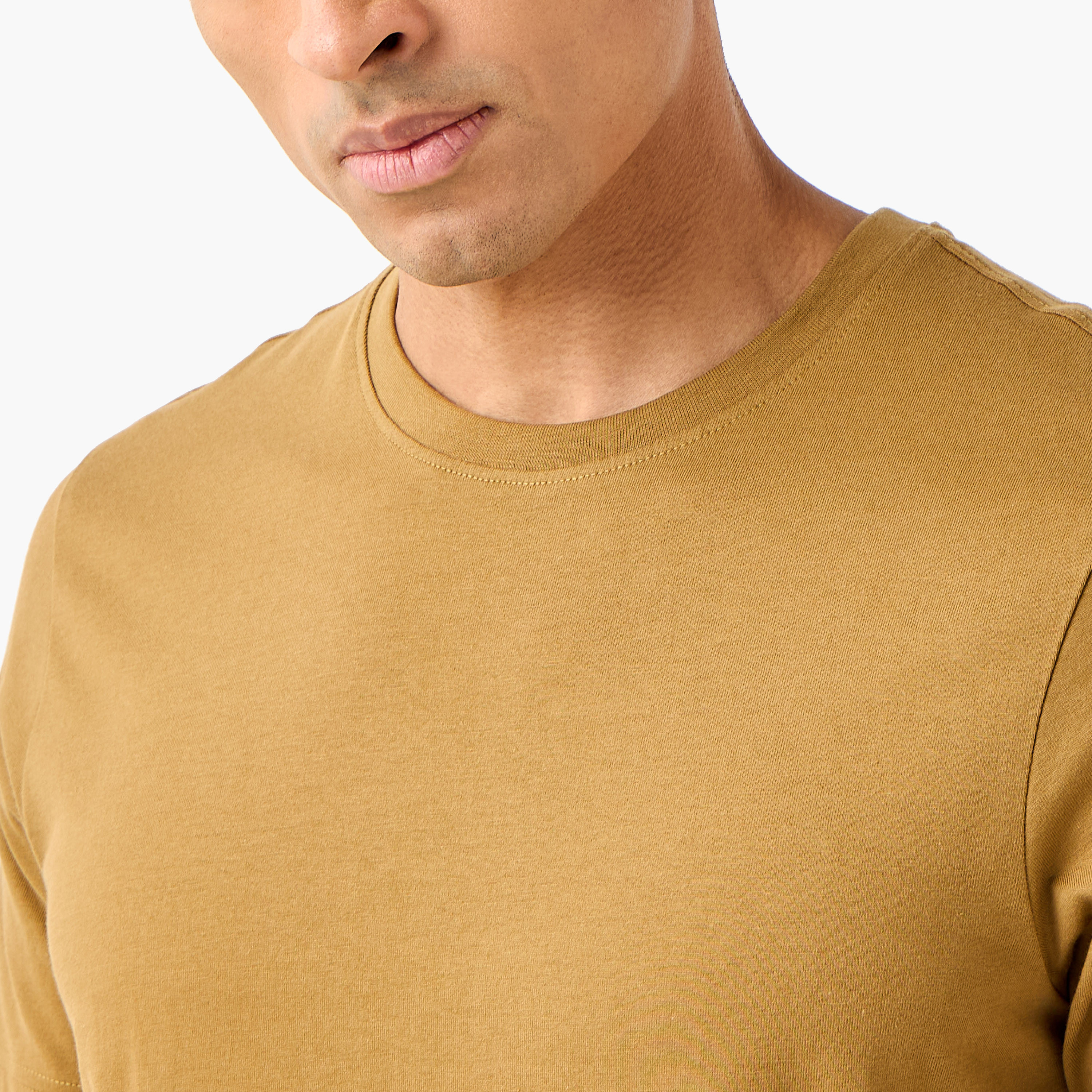 Men Regular Fit Crew Neck Short Sleeves T-shirt-men-clothing-tshirtsandpolos-tshirts-image-4