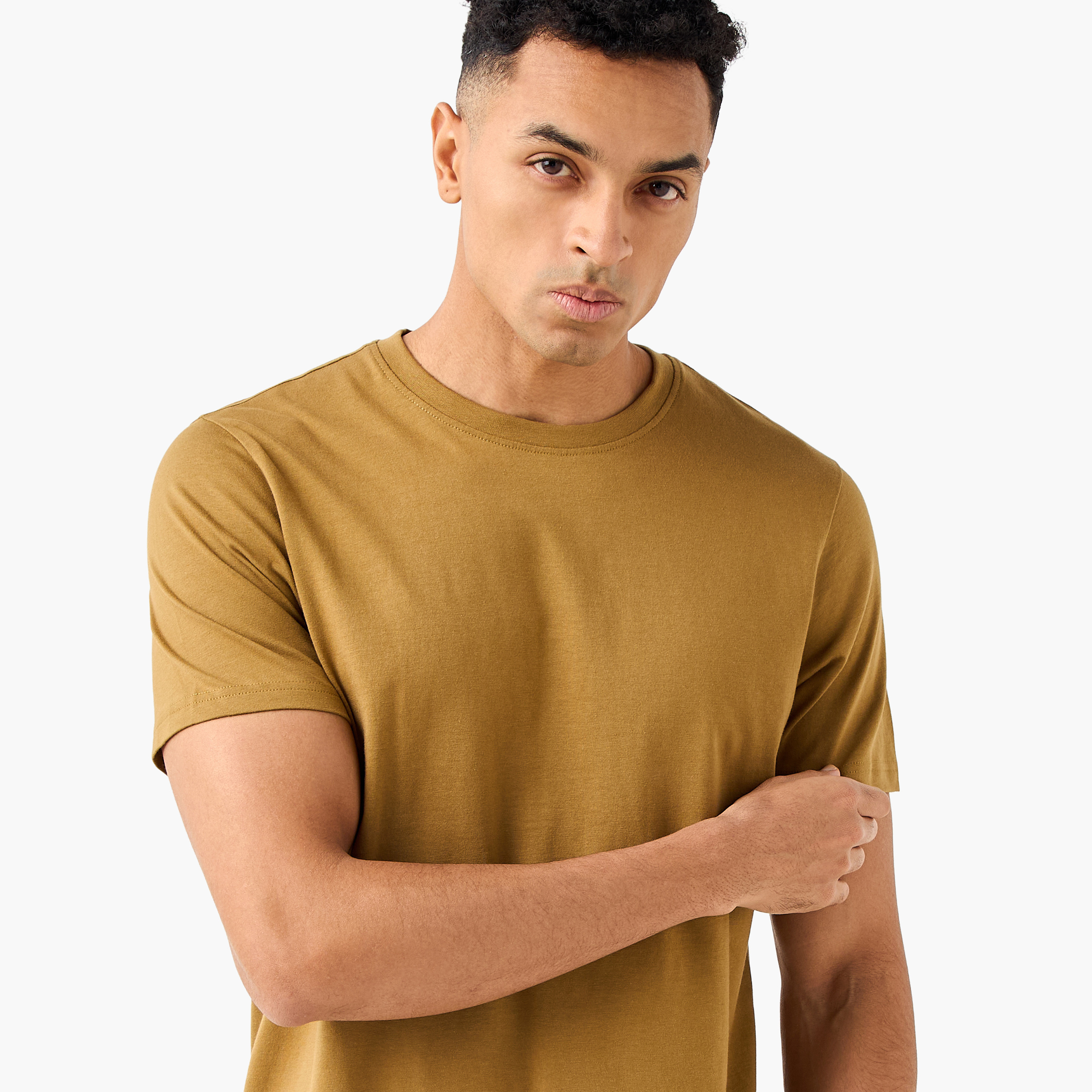 Men Regular Fit Crew Neck Short Sleeves T-shirt-men-clothing-tshirtsandpolos-tshirts-image-6