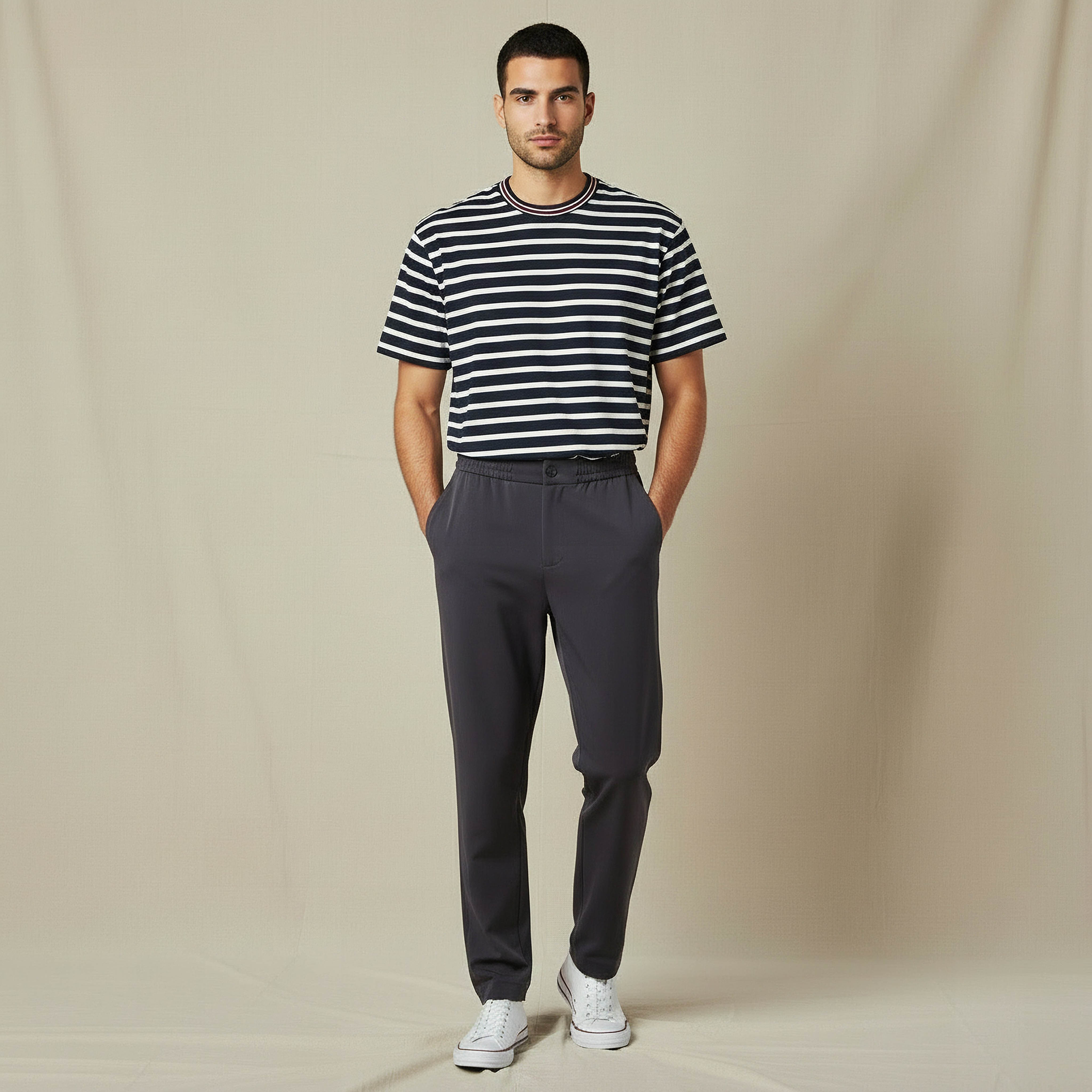 Men Regular Fit Crew Neck Short Sleeves Striped T-shirt-men-clothing-tshirtsandpolos-tshirts-image-2
