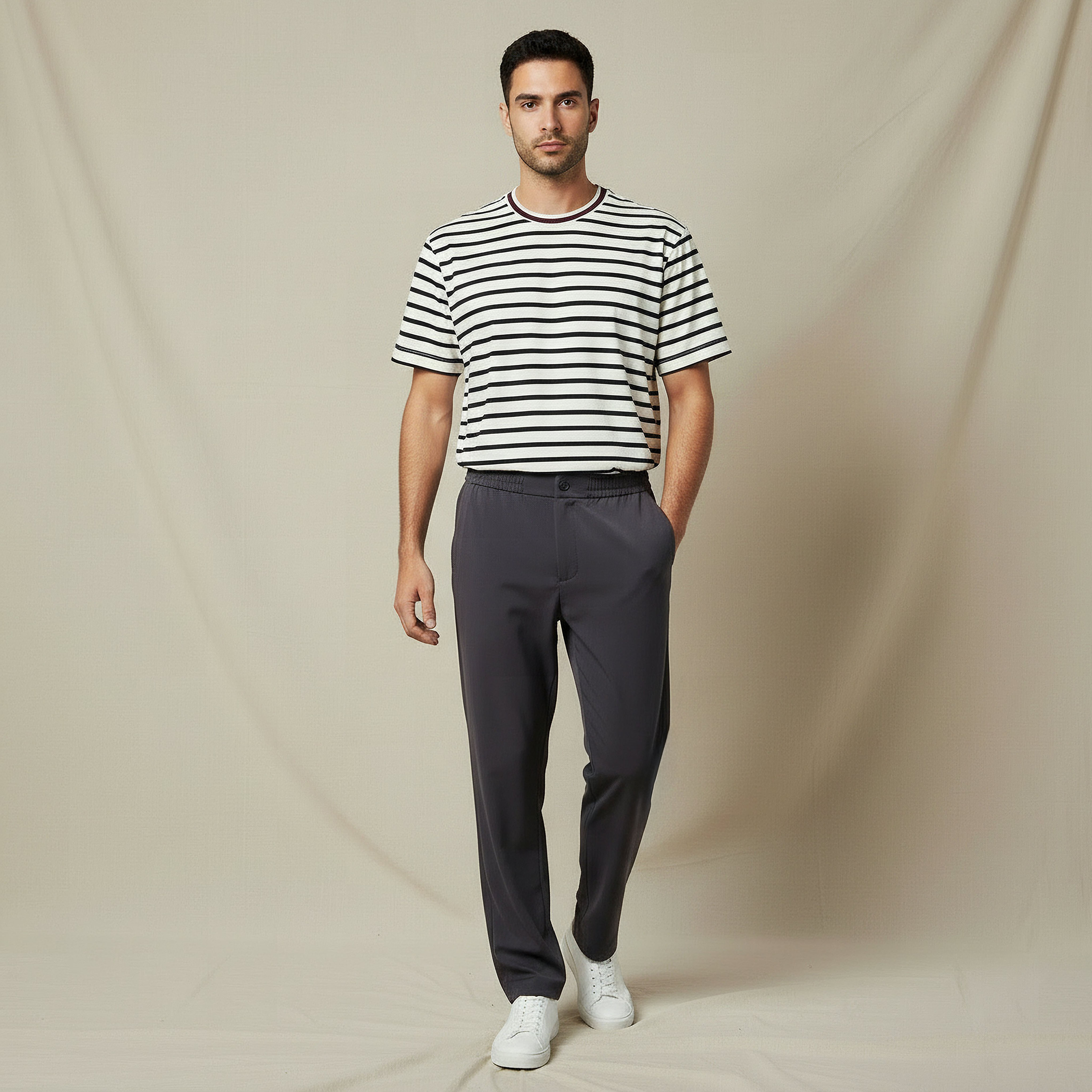 Men Regular Fit Crew Neck Short Sleeves Striped T-shirt-men-clothing-tshirtsandpolos-tshirts-image-2