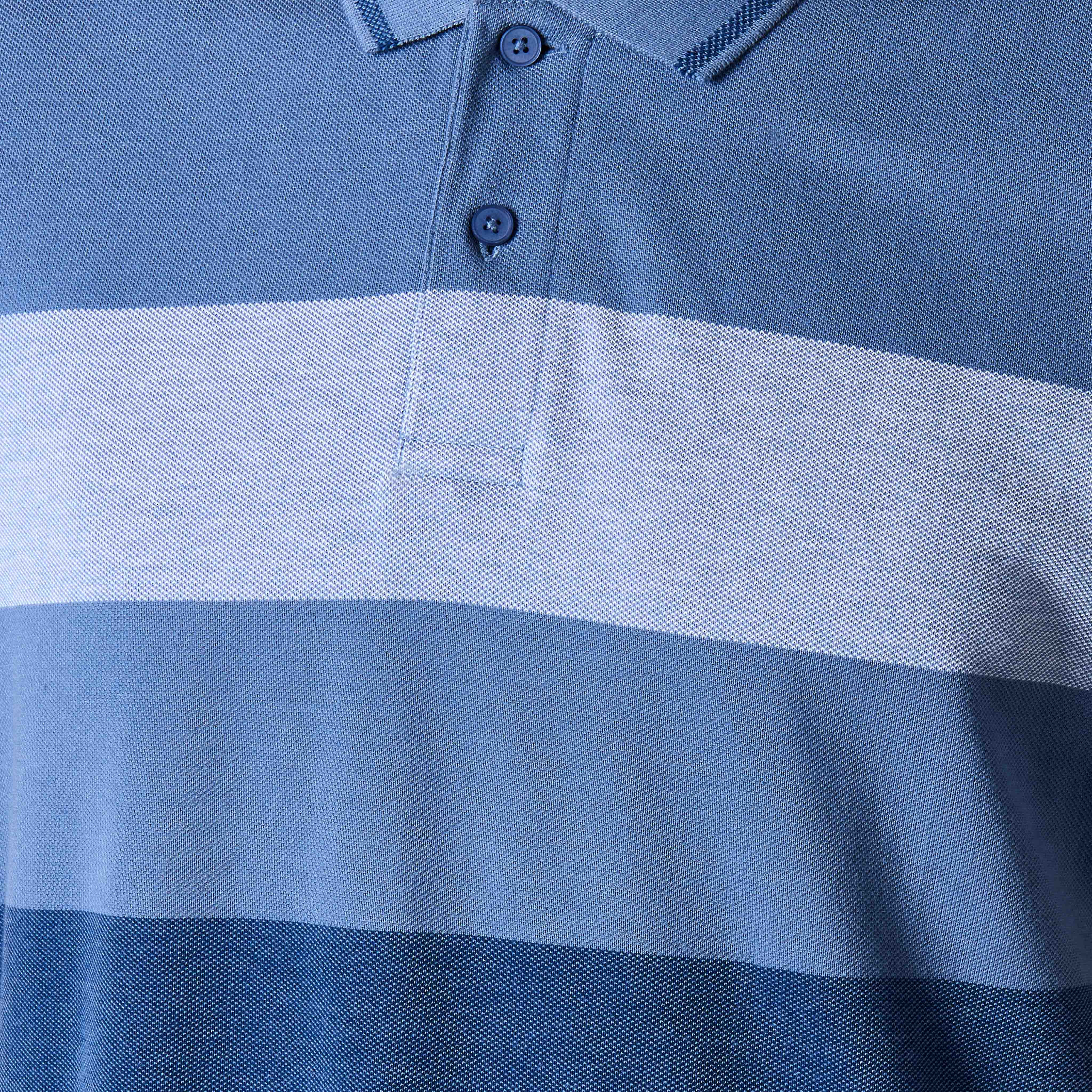 Men Short Sleeves Striped Pique Detail Polo T-shirt-men-clothing-tshirtsandpolos-polos-image-2