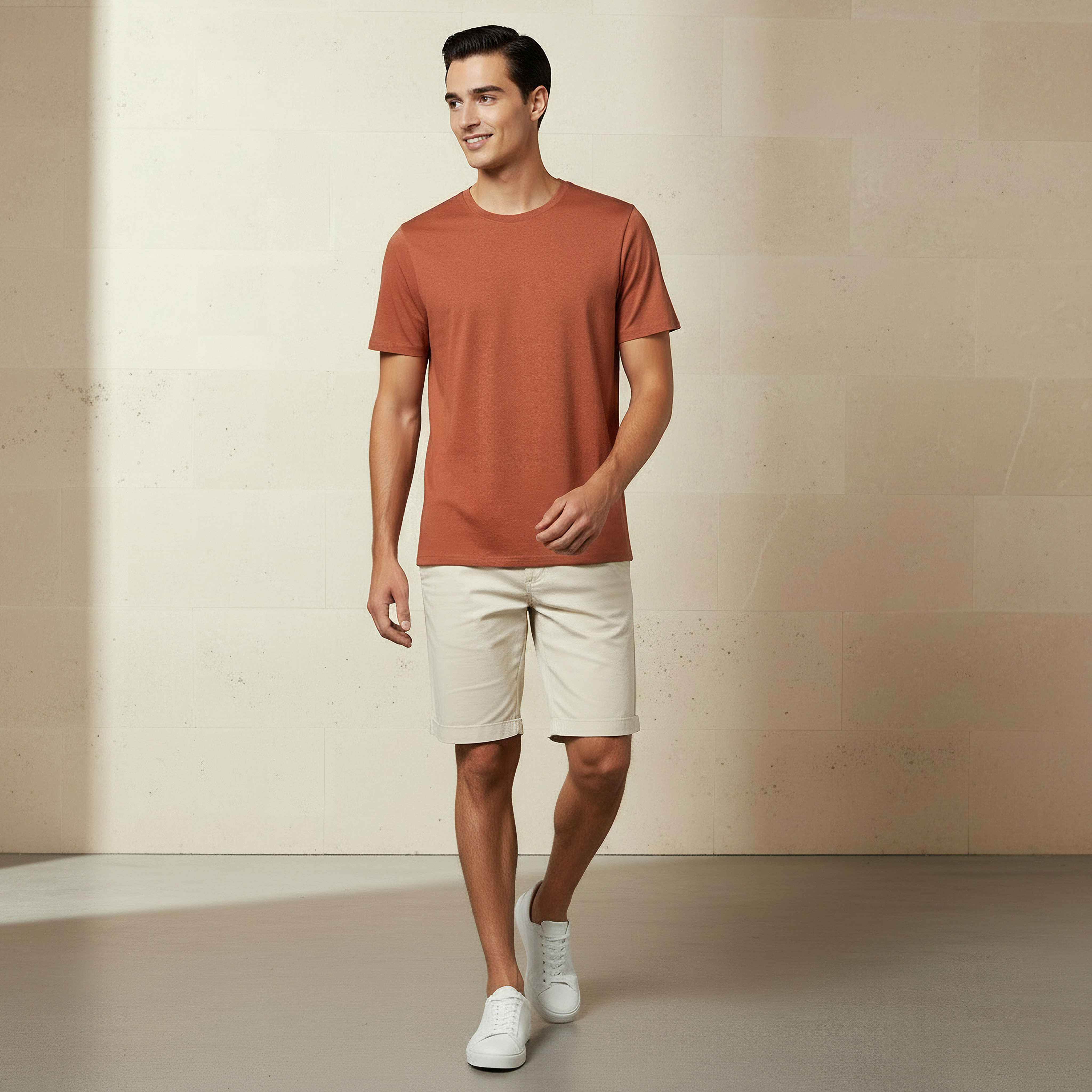 Men Regular Fit Crew Neck Short Sleeve T-shirt-men-clothing-tshirtsandpolos-tshirts-image-2