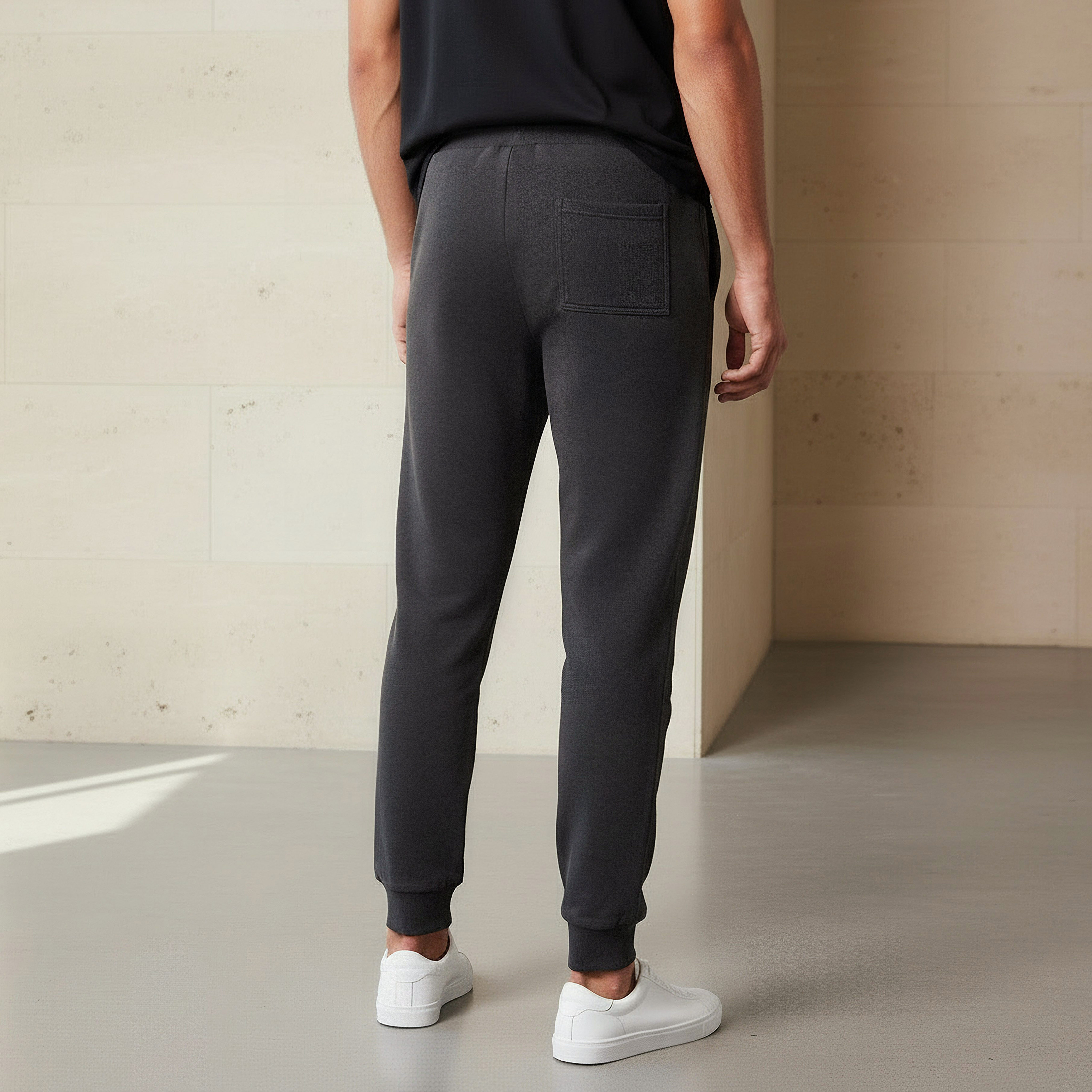Men Regular Fit Joggers with Drawstring Closure-men-clothing-bottoms-joggers-image-3