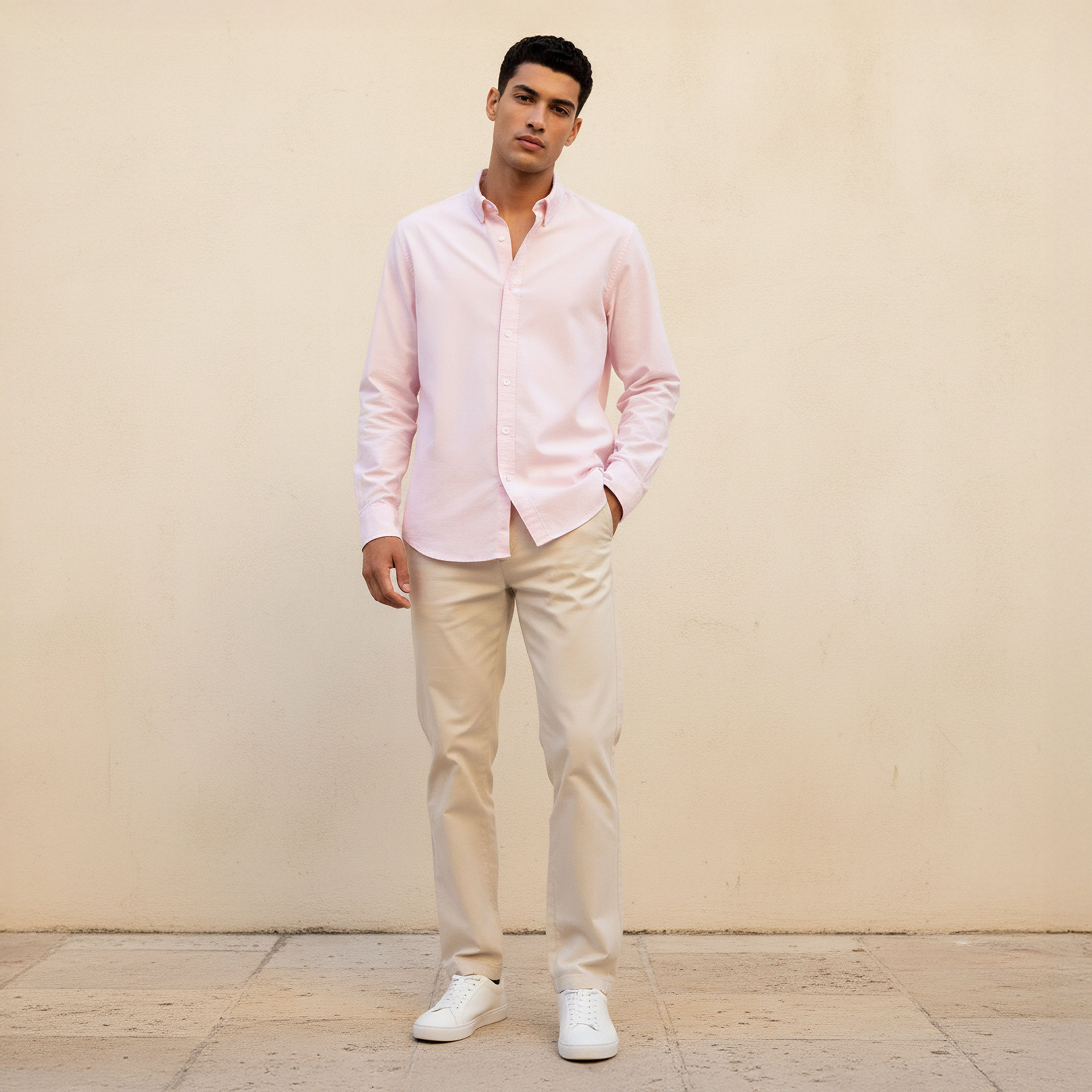 Men Regular Fit Collared Long Sleeve Shirt-men-clothing-shirts-image-3