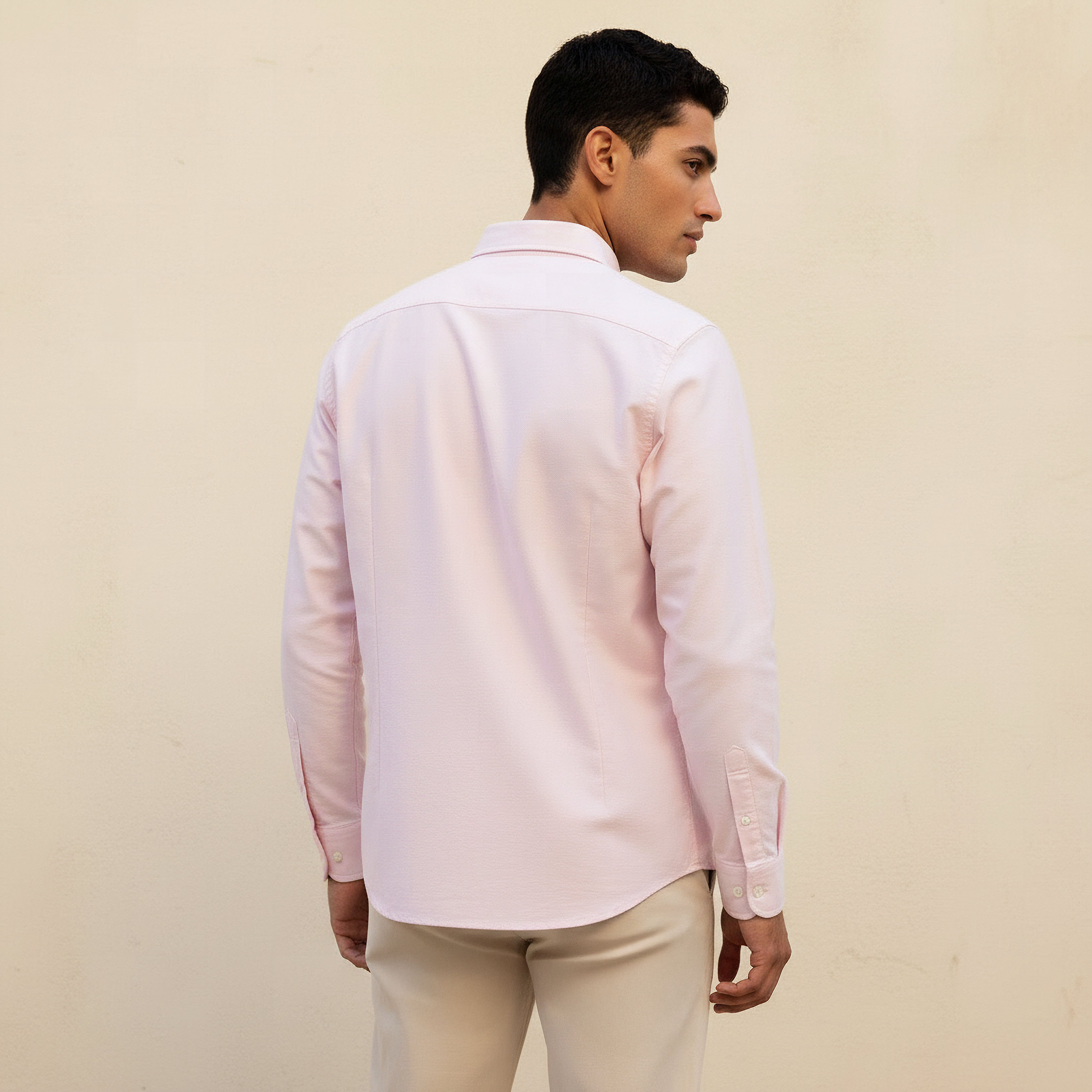 Men Regular Fit Collared Long Sleeve Shirt-men-clothing-shirts-image-4