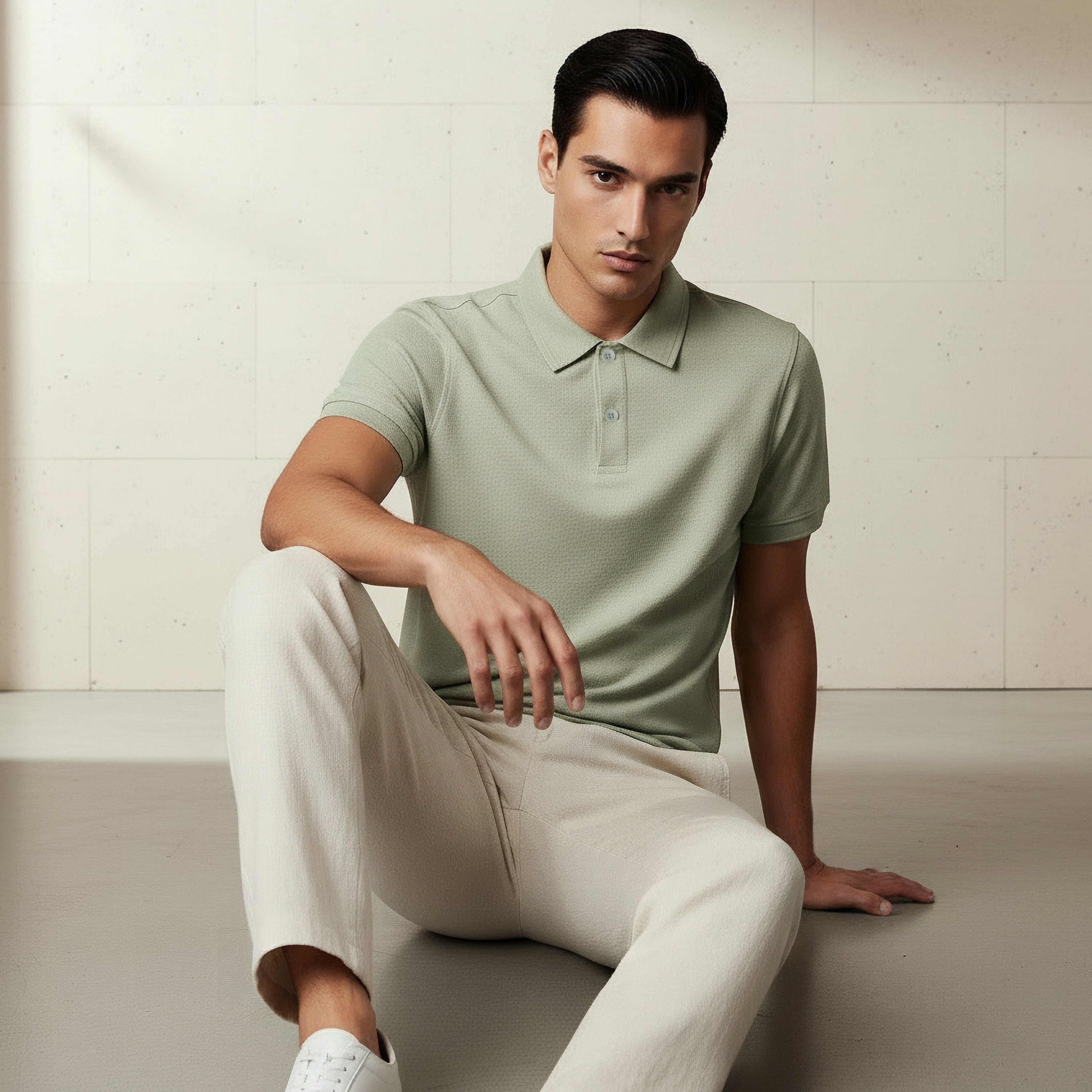 Men Short Sleeve Textured Polo T-shirt-men-clothing-tshirtsandpolos-polos-image-5
