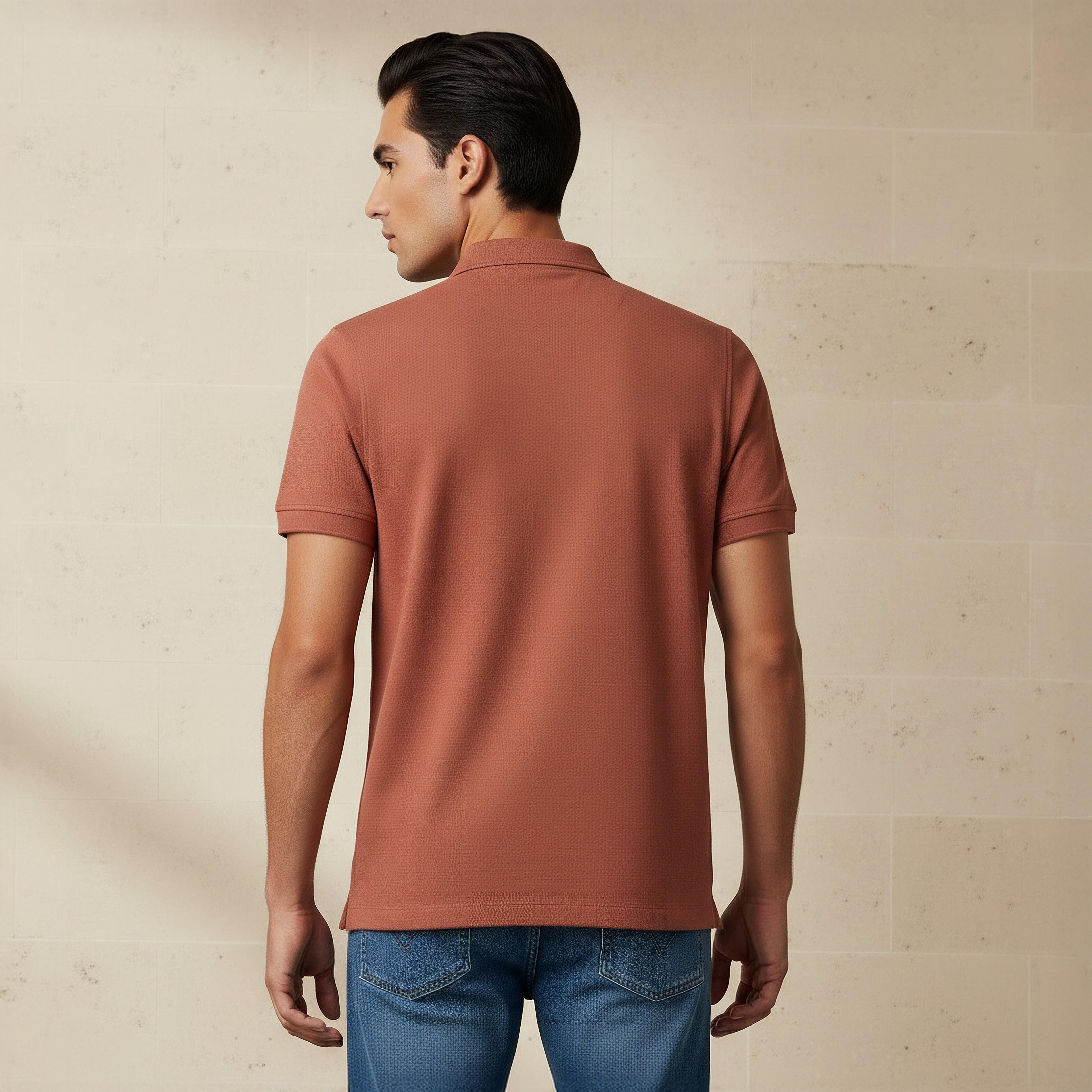 Men Short Sleeve Textured Polo T-shirt-men-clothing-tshirtsandpolos-polos-image-3