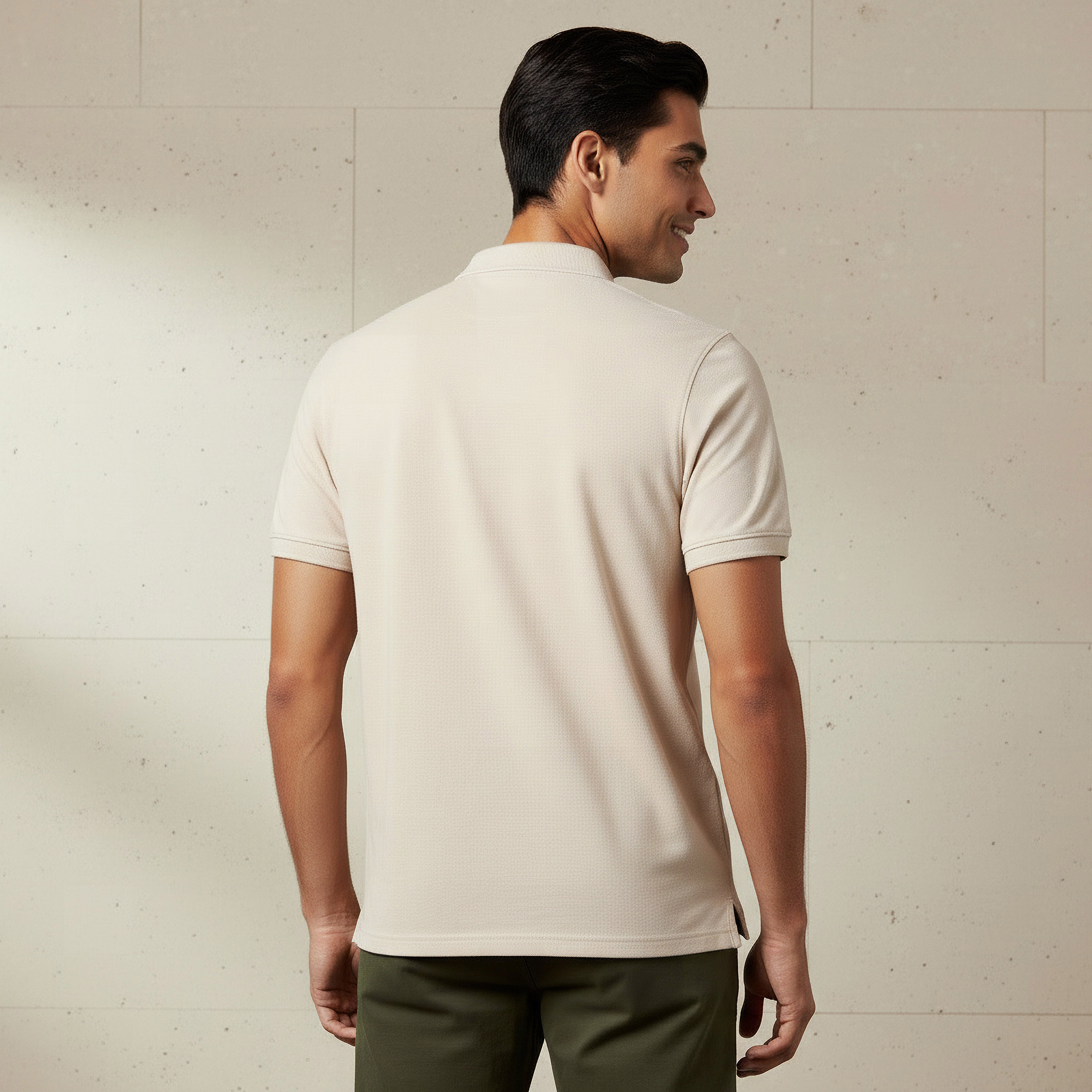 Men Short Sleeve Textured Polo T-shirt-men-clothing-tshirtsandpolos-polos-image-3