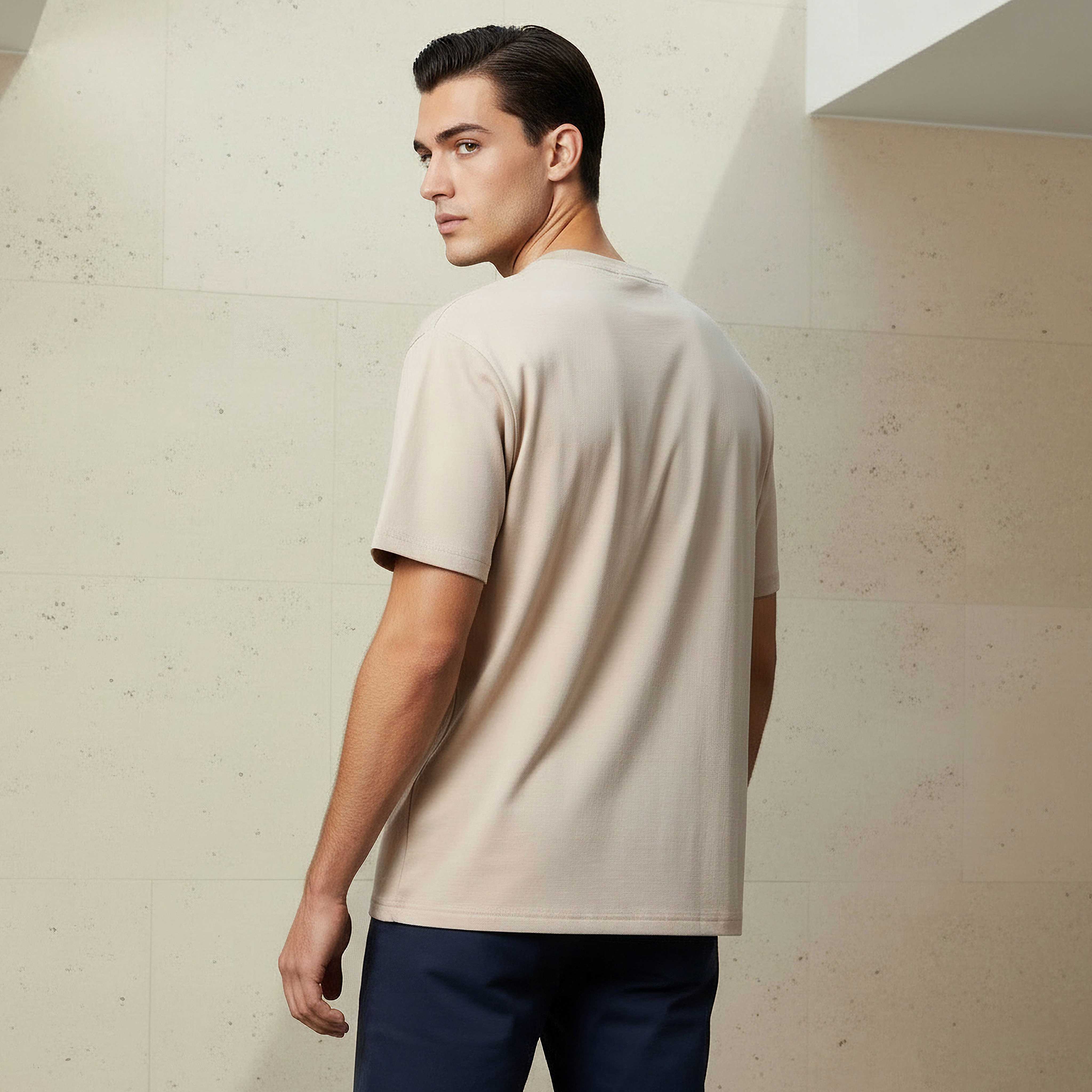 Men Relaxed Fit Crew Neck Short Sleeves T-shirt-men-clothing-tshirtsandpolos-tshirts-image-3