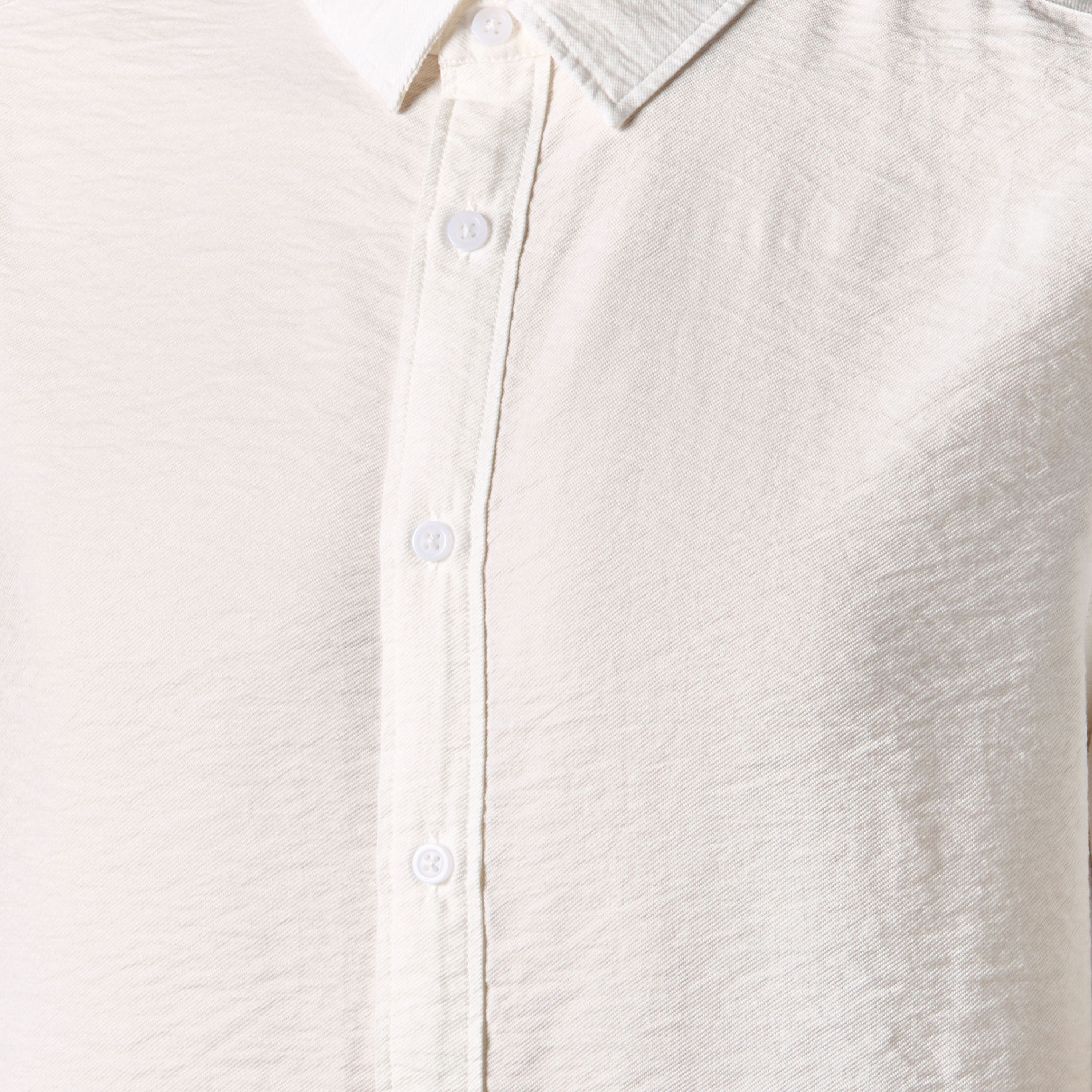 Men Regular Fit Collared Short Sleeve Shirt-men-clothing-shirts-image-2