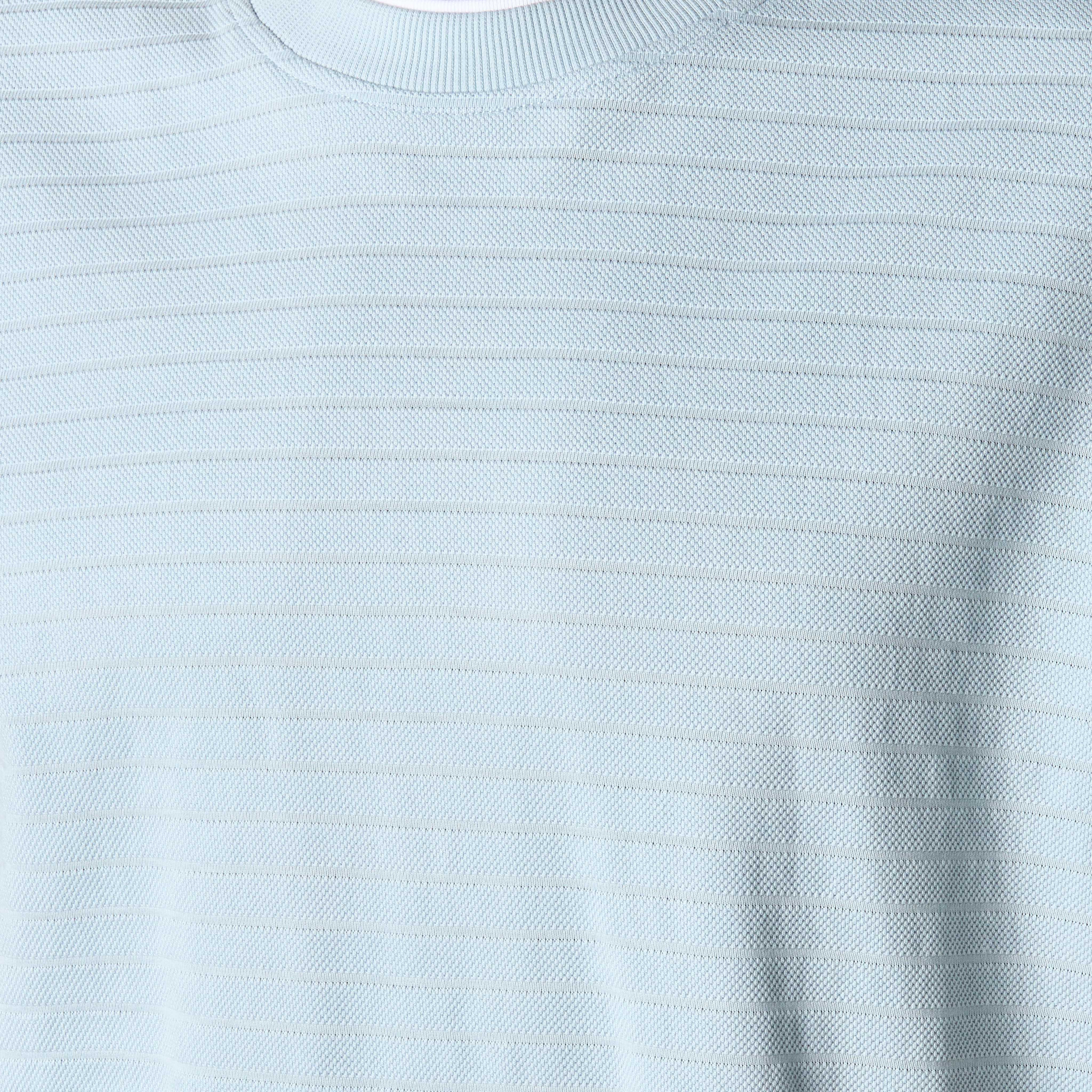Men Regular Fit Crew Neck Short Sleeve Textured T-shirt-men-clothing-tshirtsandpolos-tshirts-image-2