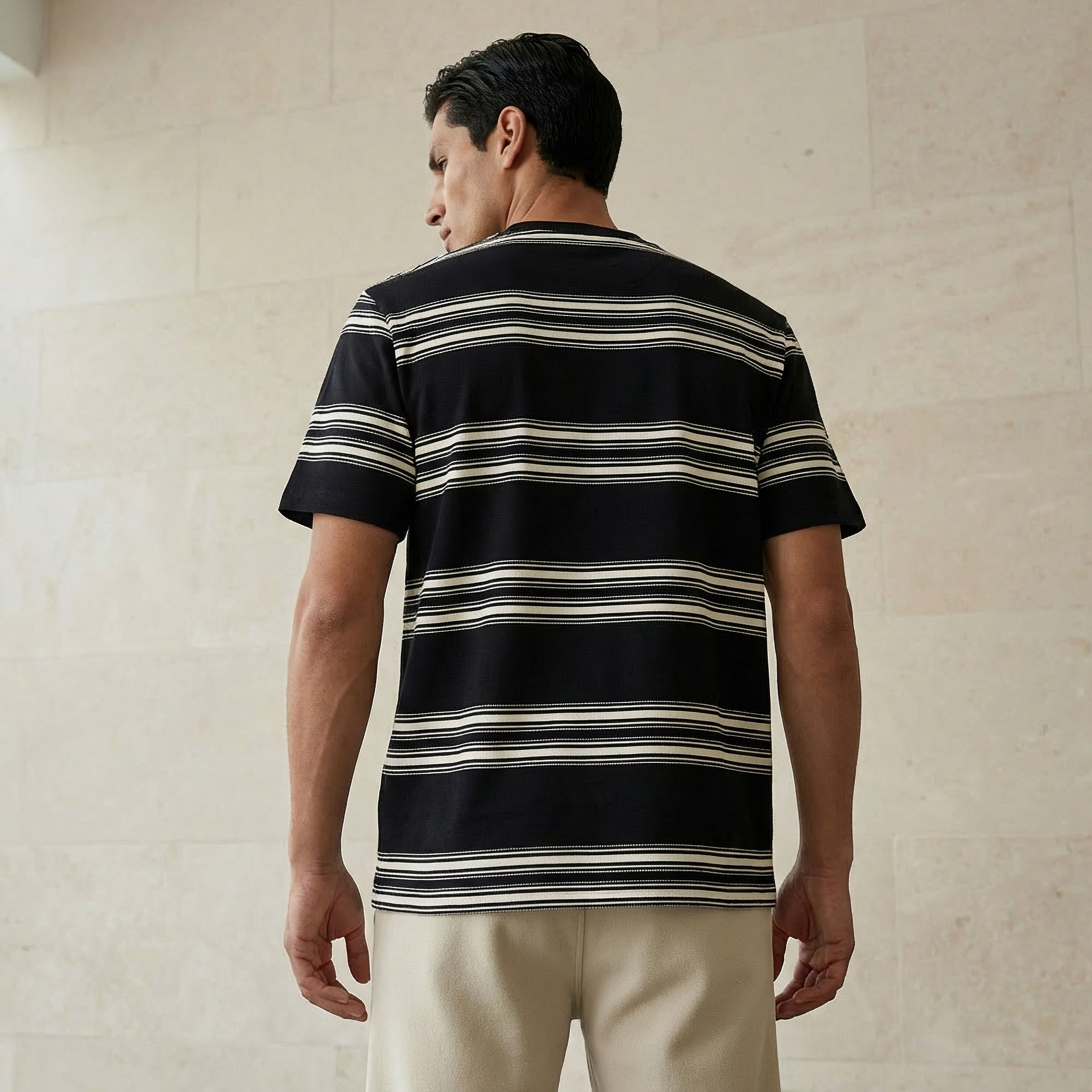 Men Relaxed Fit Crew Neck Short Sleeves Striped T-shirt-men-clothing-tshirtsandpolos-tshirts-image-4