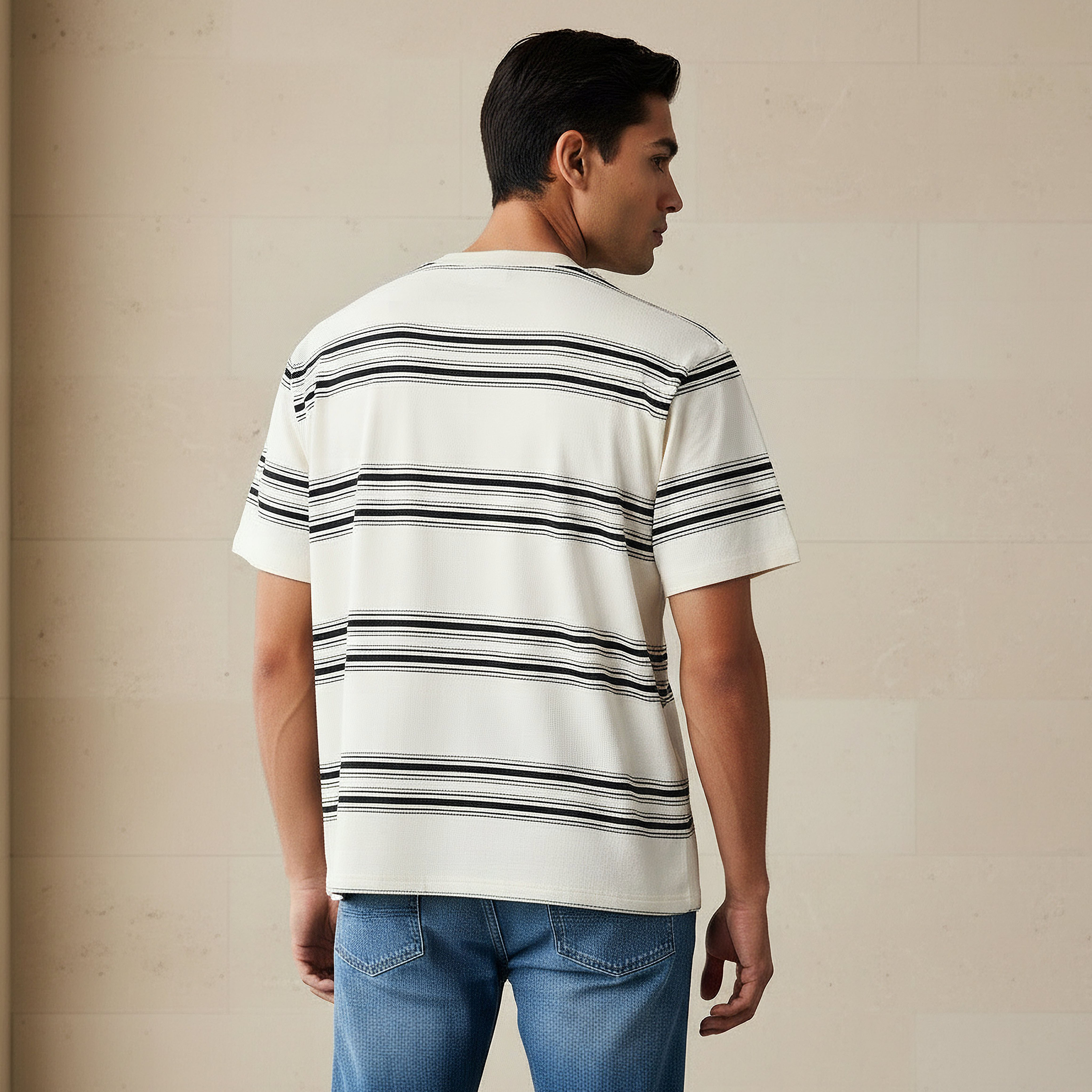 Men Relaxed Fit Crew Neck Short Sleeves Striped T-shirt-men-clothing-tshirtsandpolos-tshirts-image-3