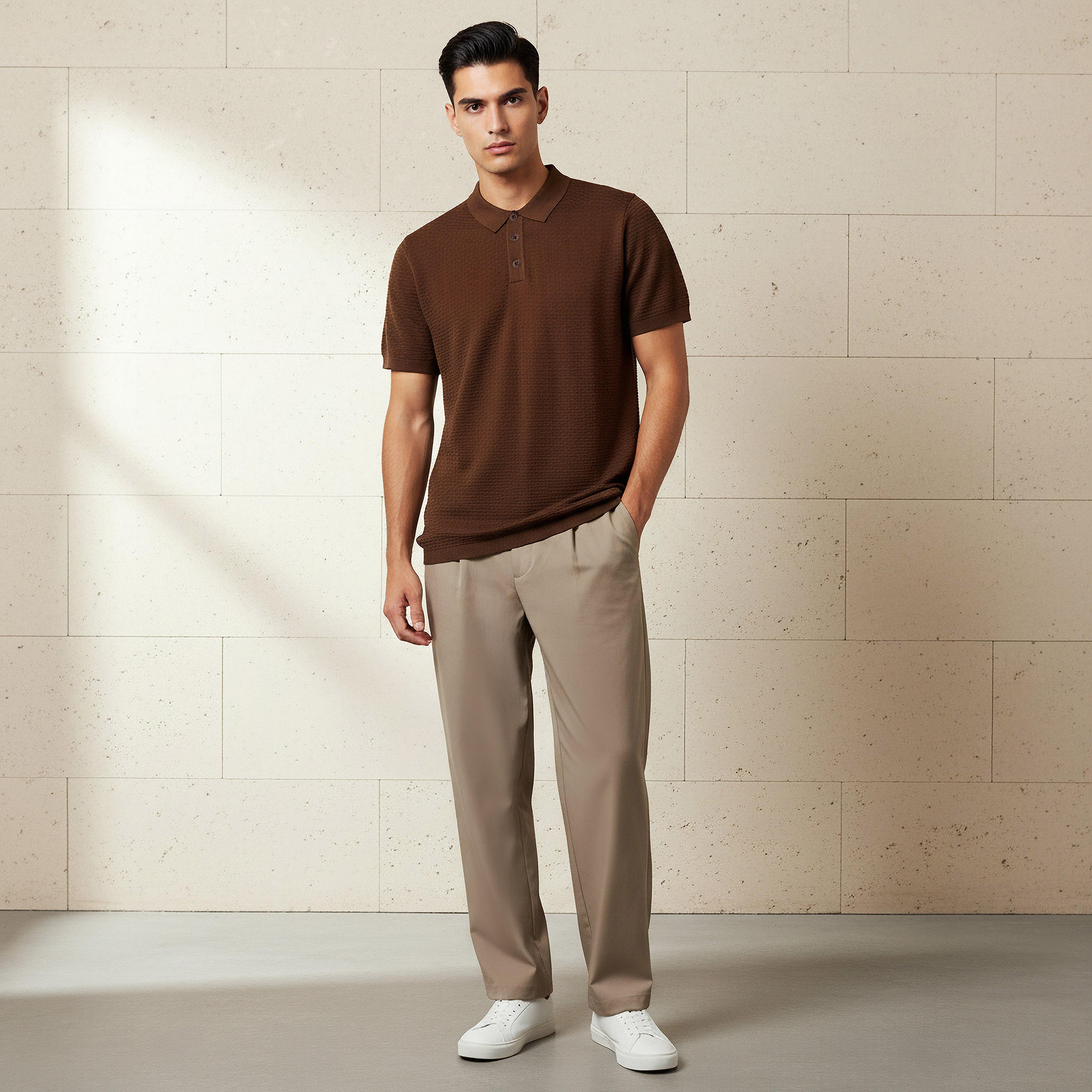 Men Short Sleeves Textured Polo T-shirt-men-clothing-tshirtsandpolos-polos-image-3