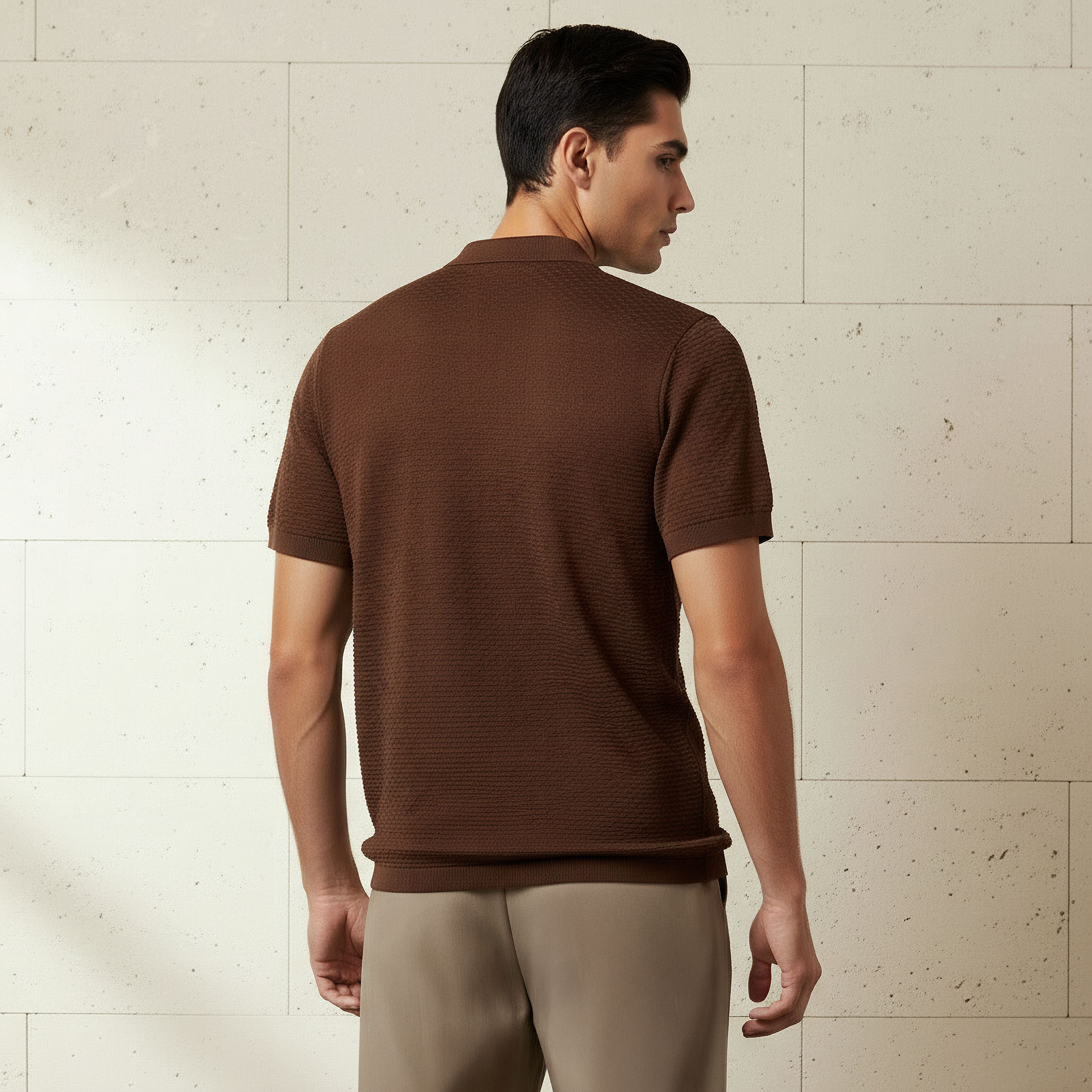 Men Short Sleeves Textured Polo T-shirt-men-clothing-tshirtsandpolos-polos-image-4