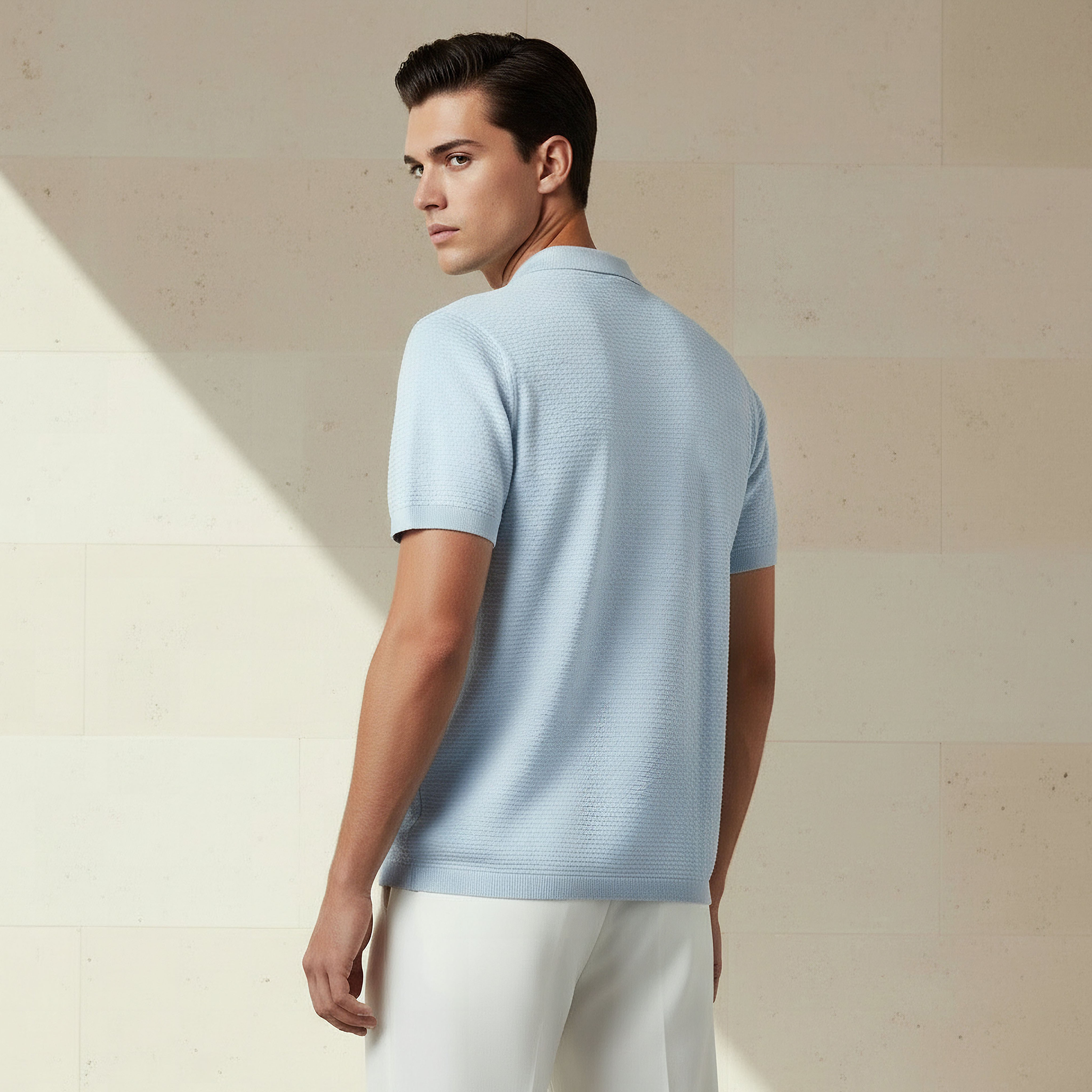 Men Short Sleeves Textured Polo T-shirt-men-clothing-tshirtsandpolos-polos-image-4