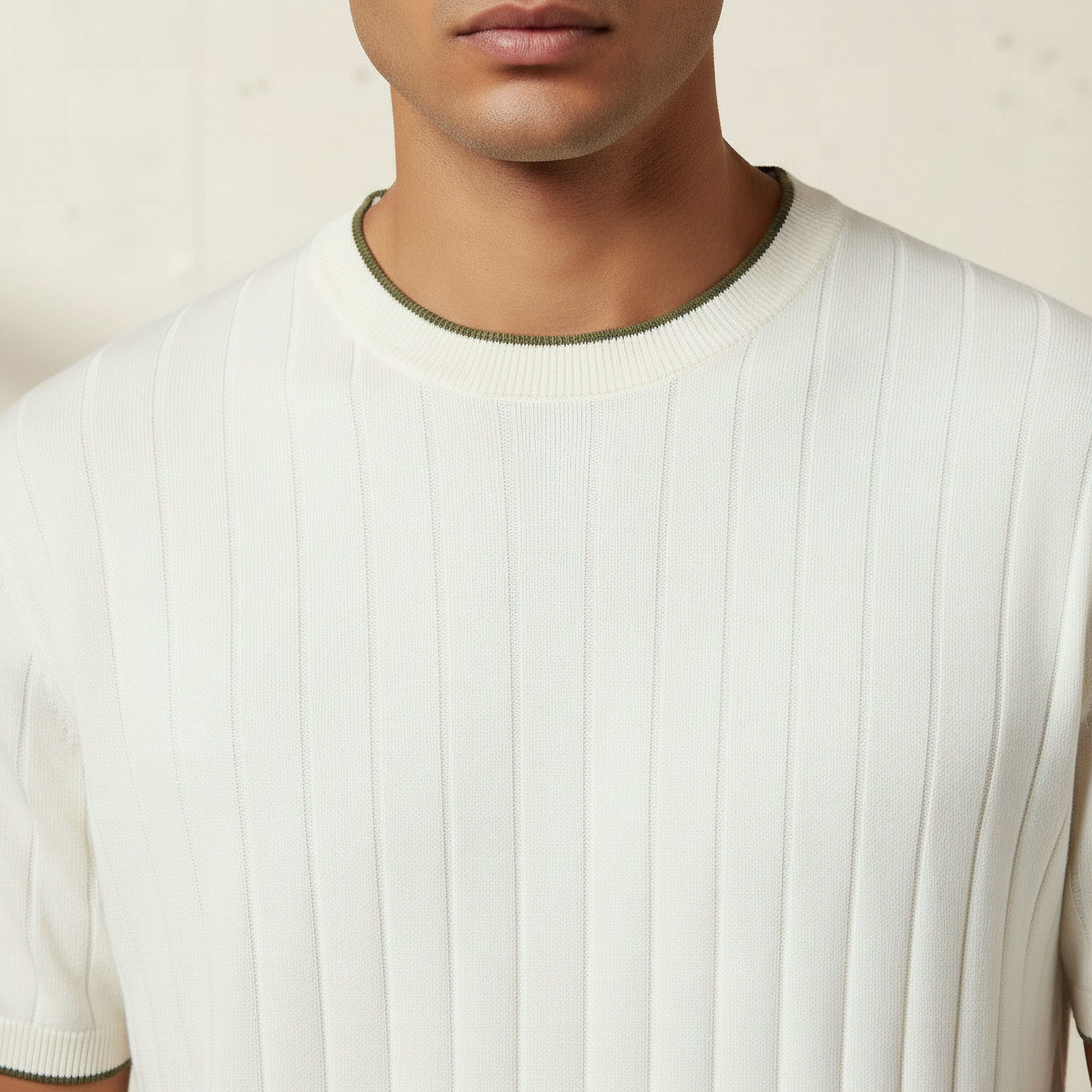 Men Regular Fit Crew Neck Short Sleeve Textured T-shirt-men-clothing-tshirtsandpolos-tshirts-image-4