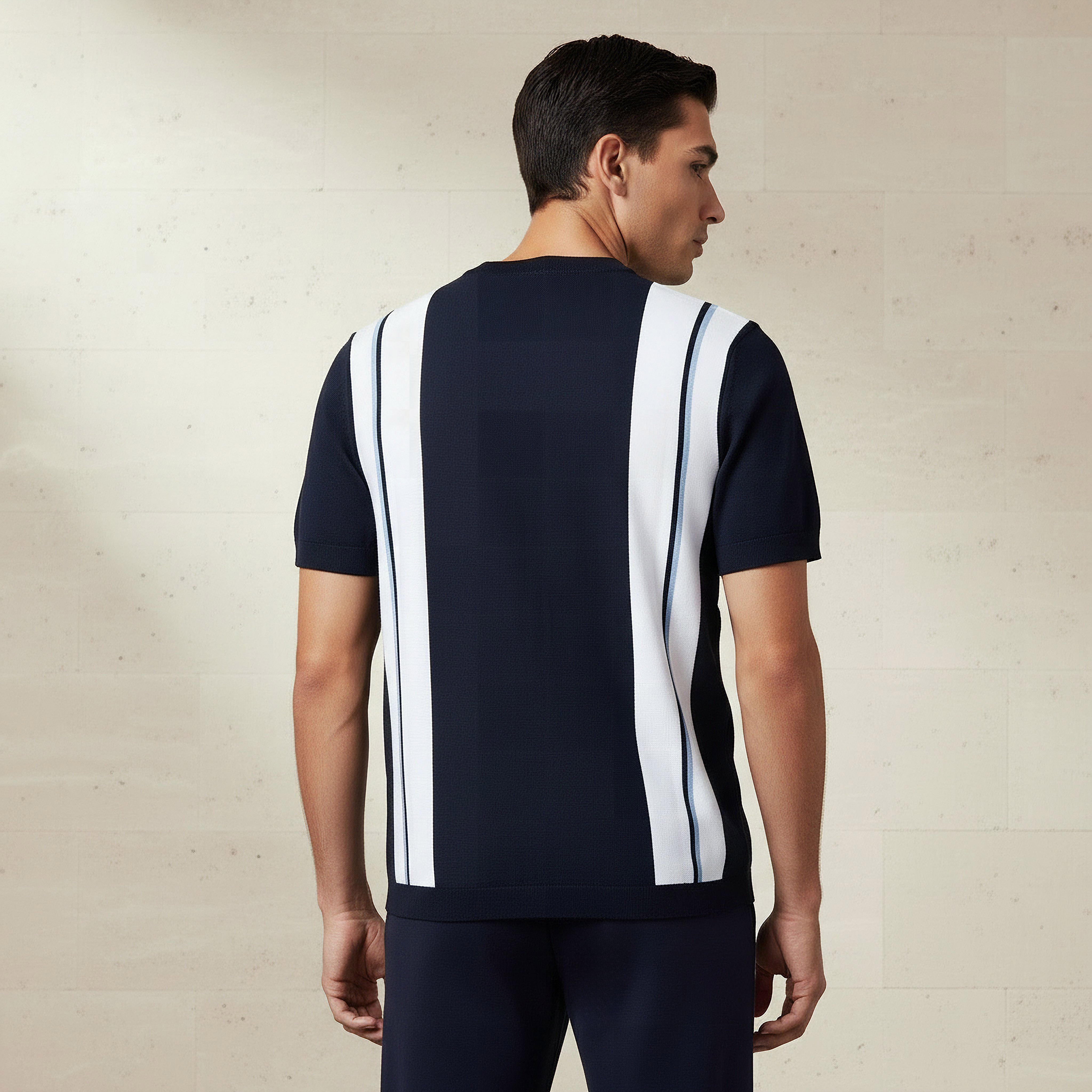 Men Regular Fit Crew Neck Short Sleeves Striped T-shirt-men-clothing-tshirtsandpolos-tshirts-image-3