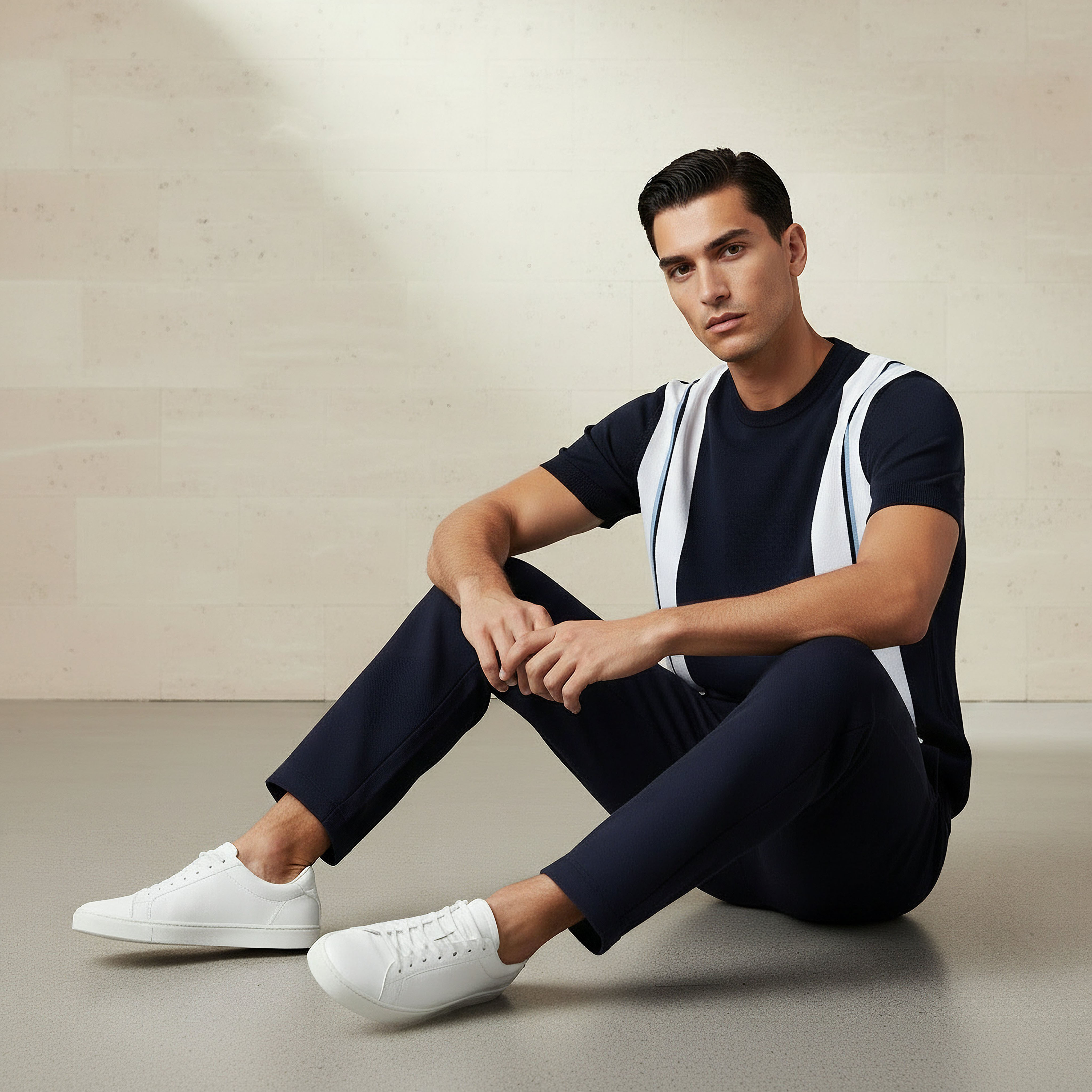 Men Regular Fit Crew Neck Short Sleeves Striped T-shirt-men-clothing-tshirtsandpolos-tshirts-image-6