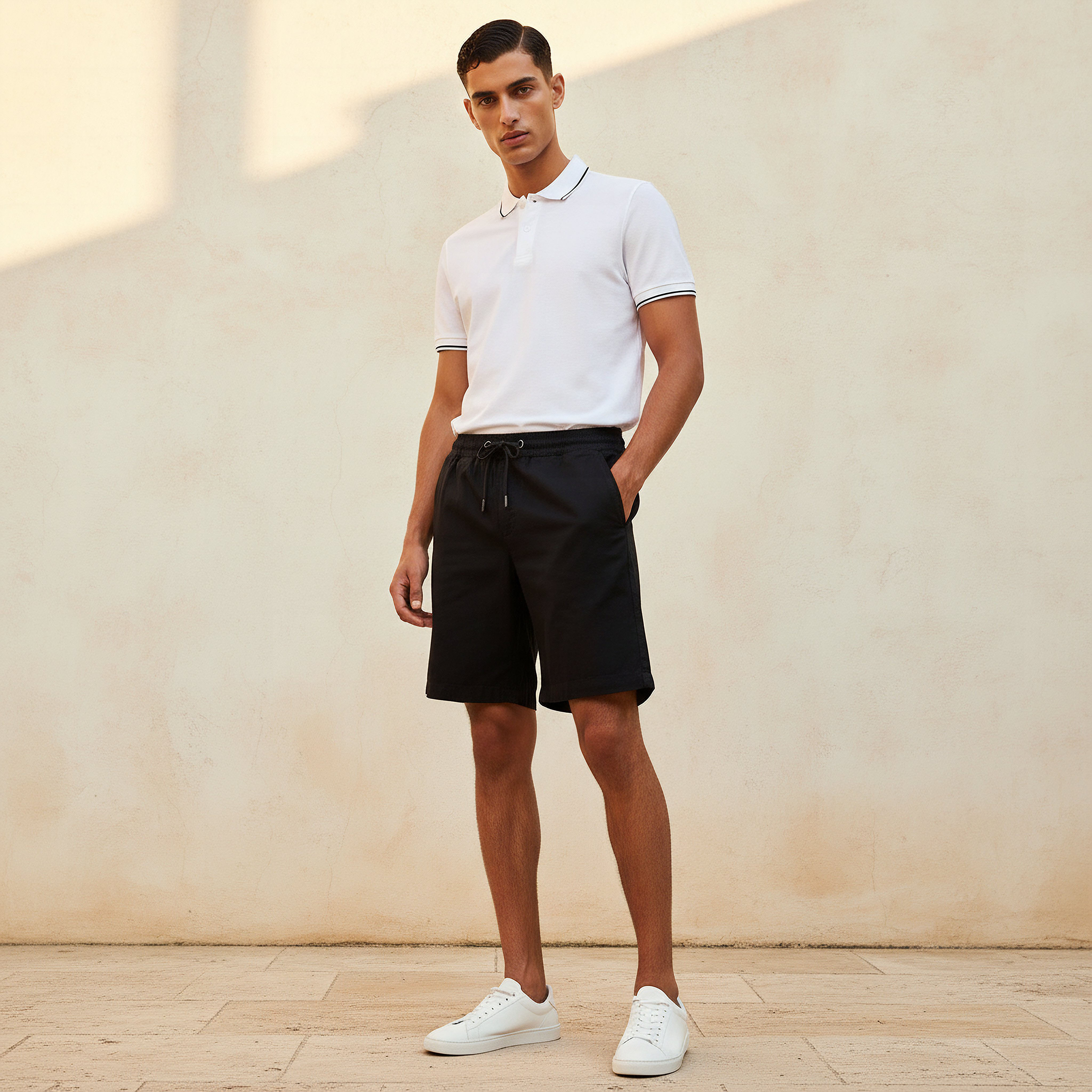 Men Regular Fit Bermuda Shorts Cotton-men-clothing-bottoms-shorts-image-3