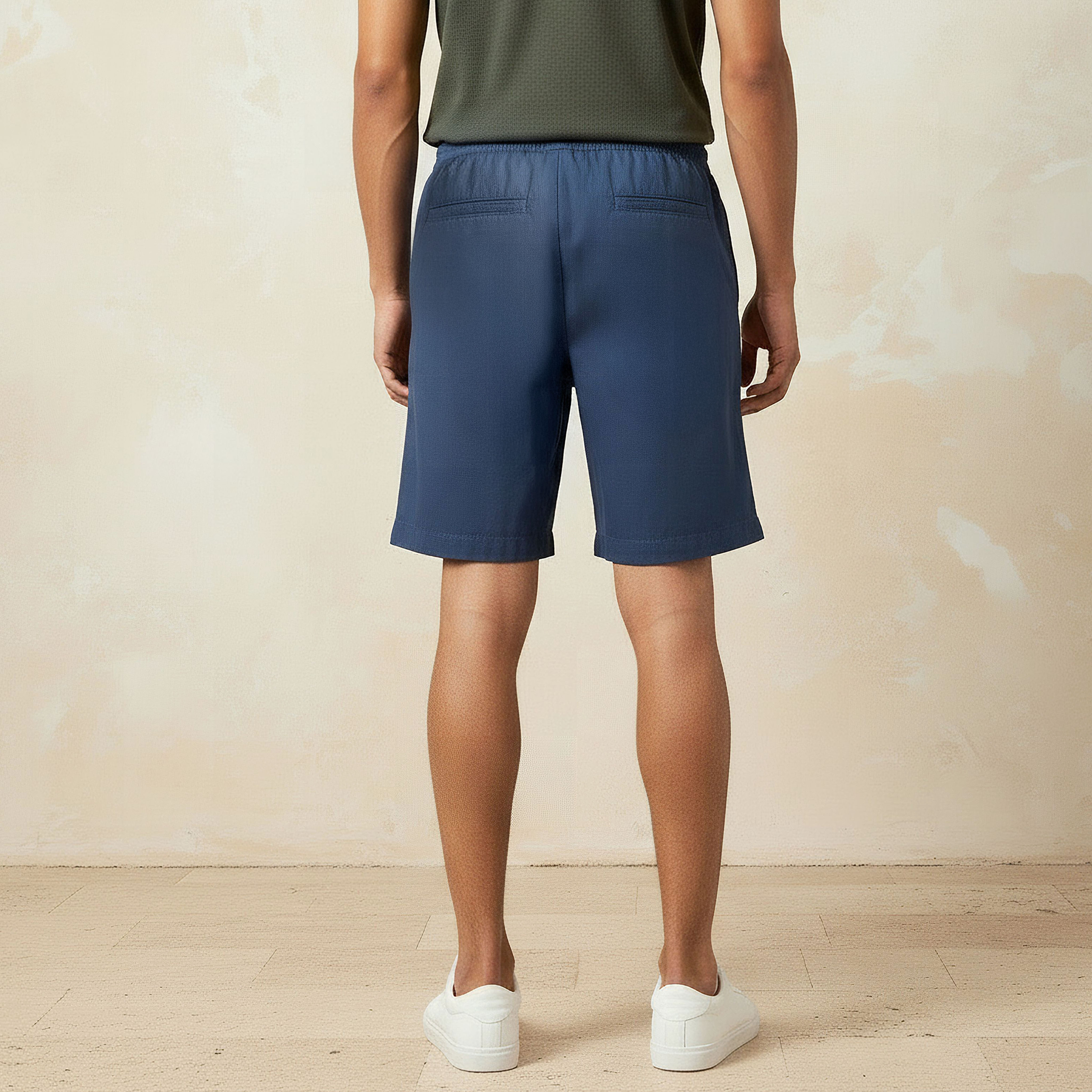 Men Regular Fit Bermuda Shorts Cotton-men-clothing-bottoms-shorts-image-3