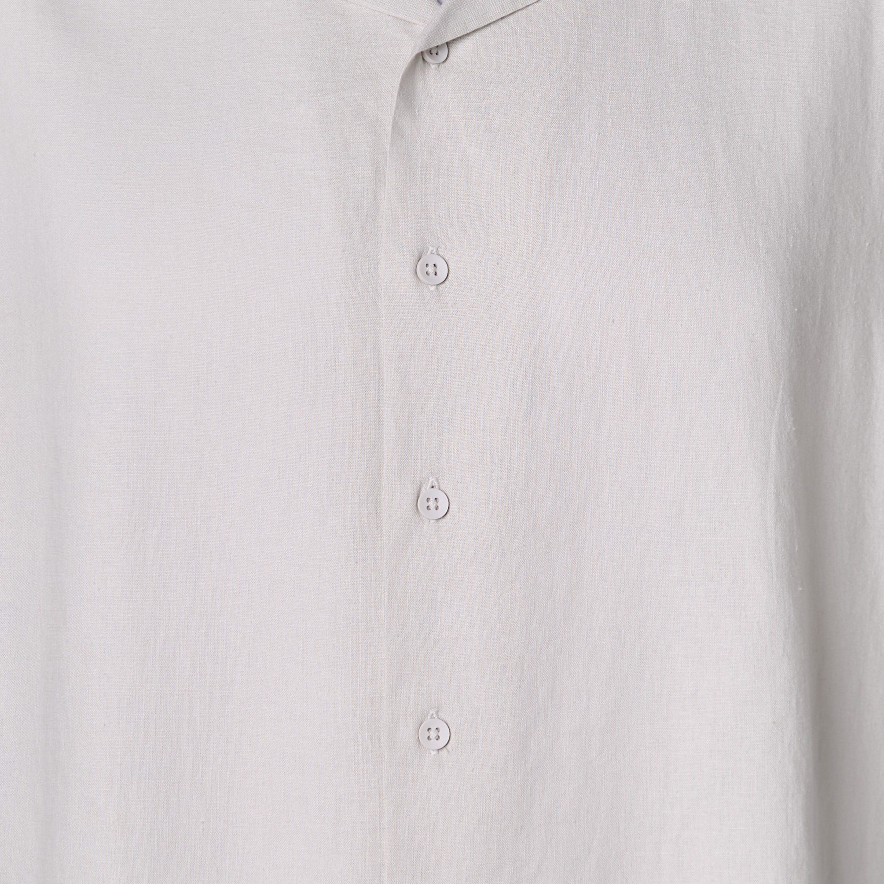 Men Regular Fit Camp Collar Short Sleeve Linen Blend Shirt-men-clothing-shirts-image-4