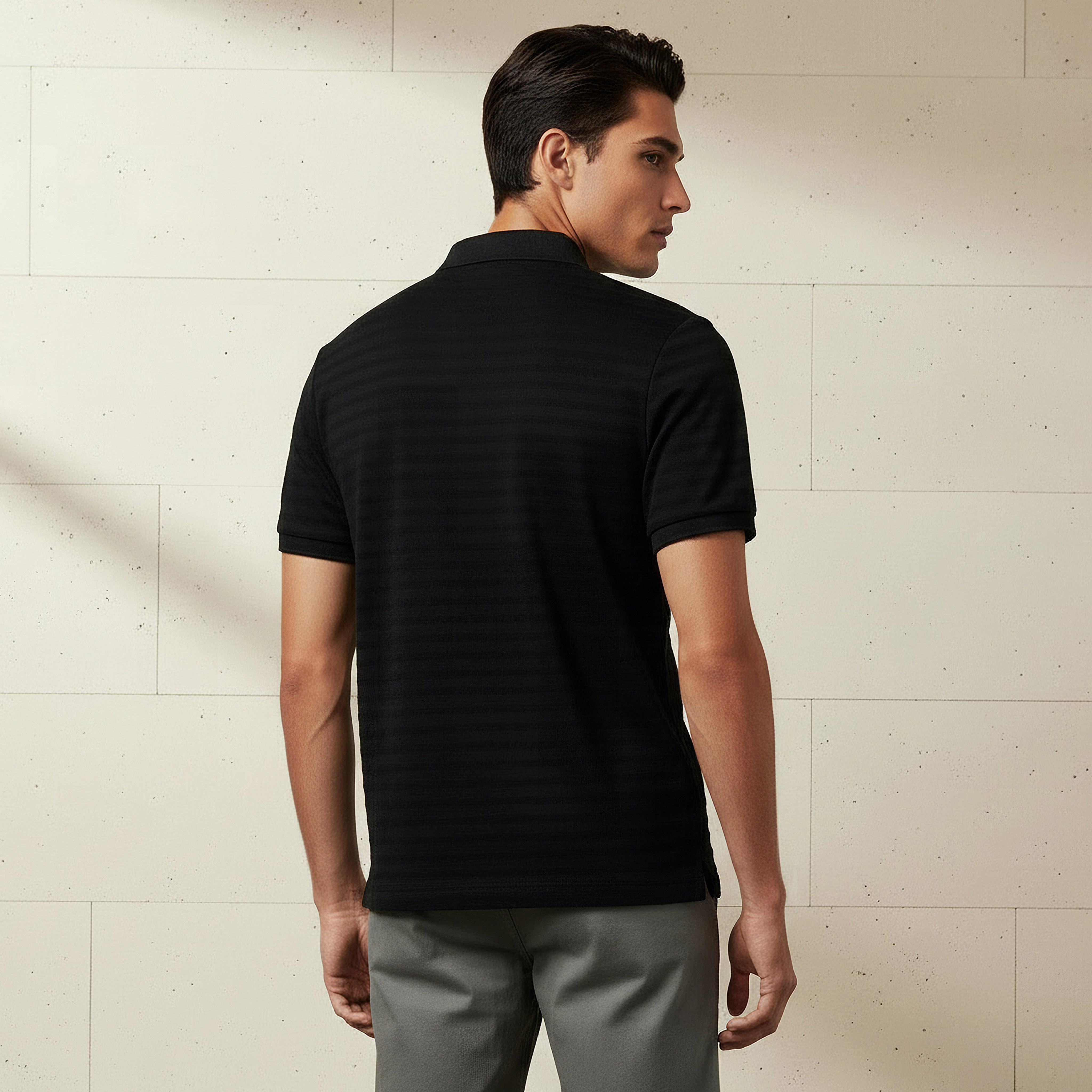 Men Short Sleeves Textured Polo T-shirt-men-clothing-tshirtsandpolos-polos-image-3