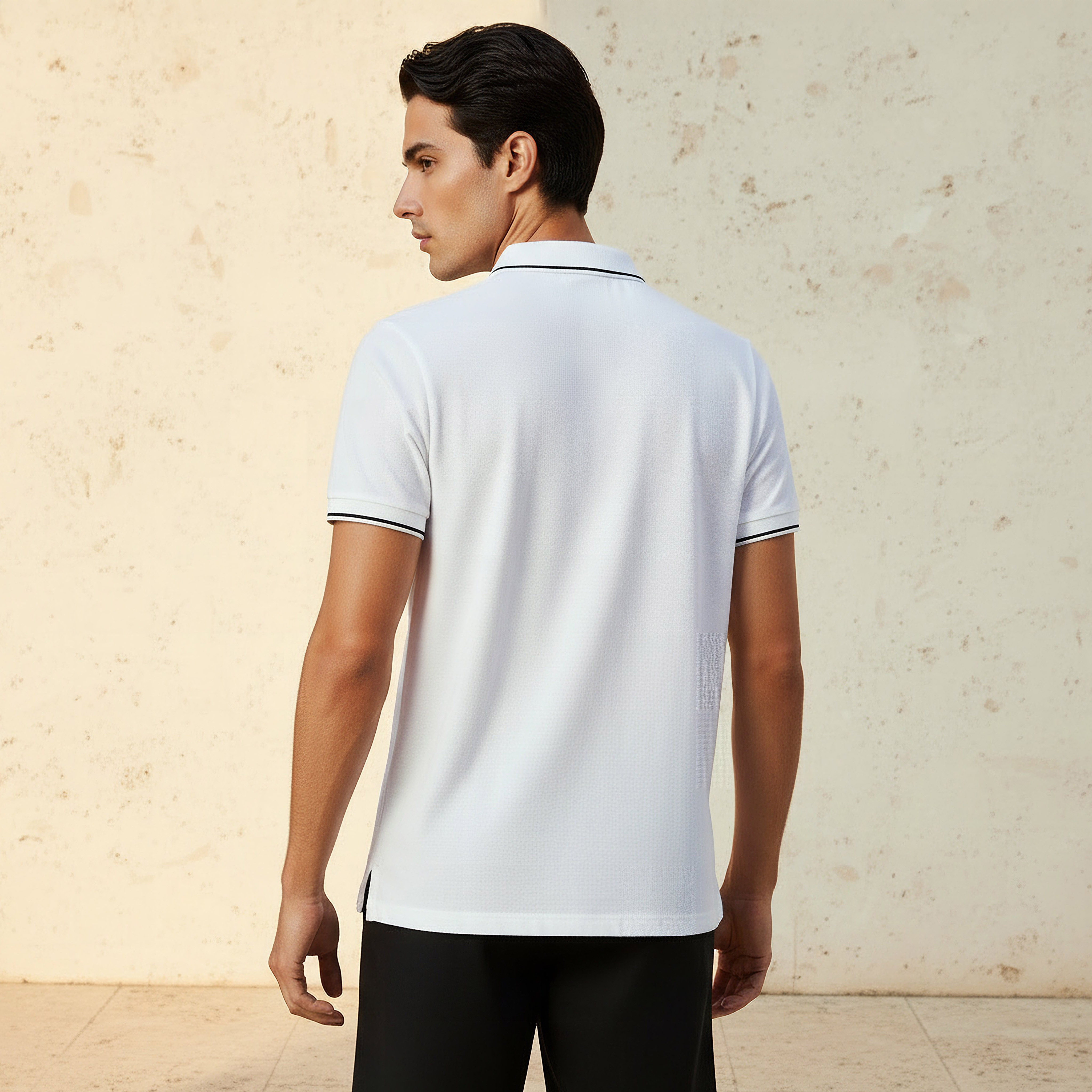 Men Short Sleeves Tipping Detail Polo T-shirt-men-clothing-tshirtsandpolos-polos-image-3