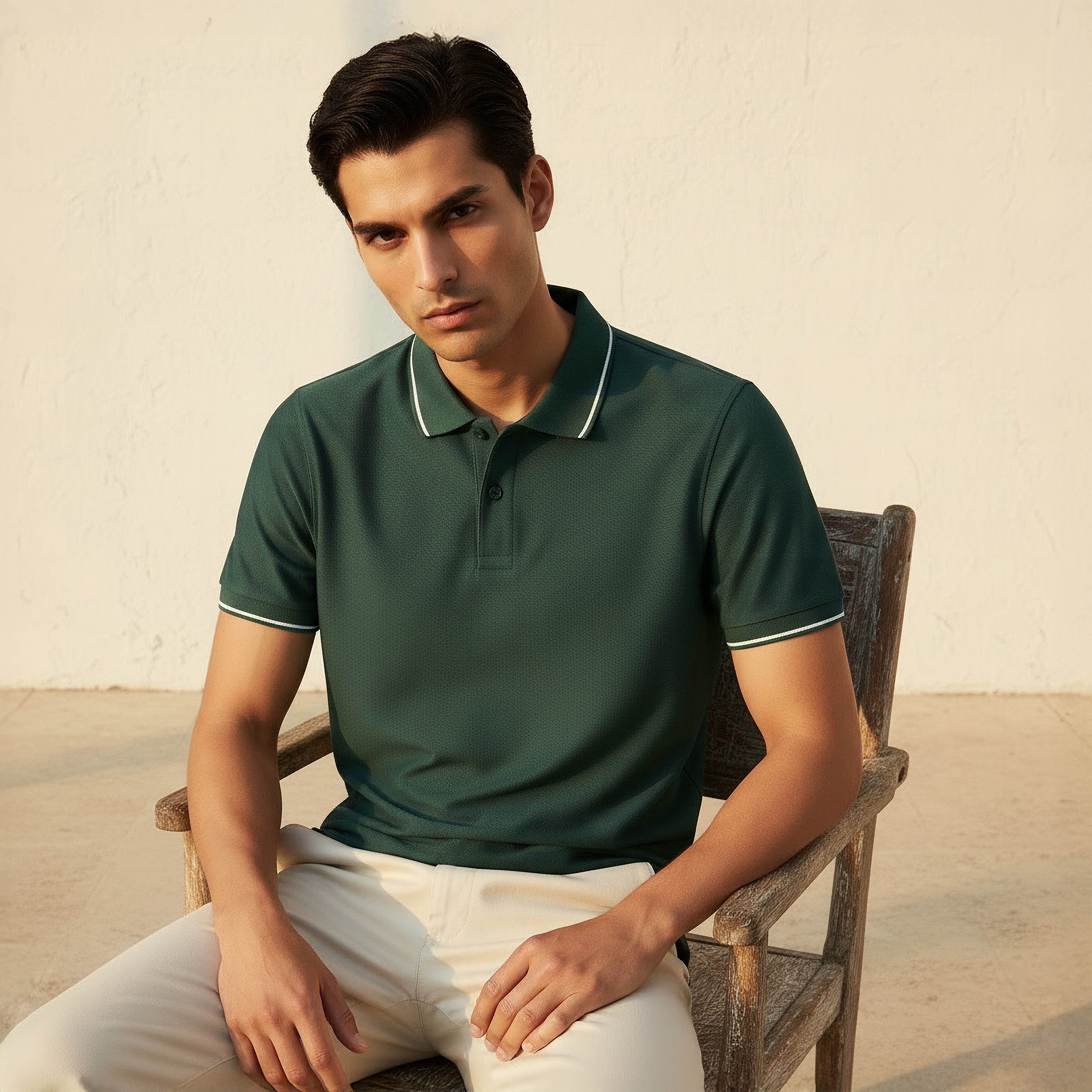 Men Short Sleeves Tipping Detail Polo T-shirt-men-clothing-tshirtsandpolos-polos-image-5