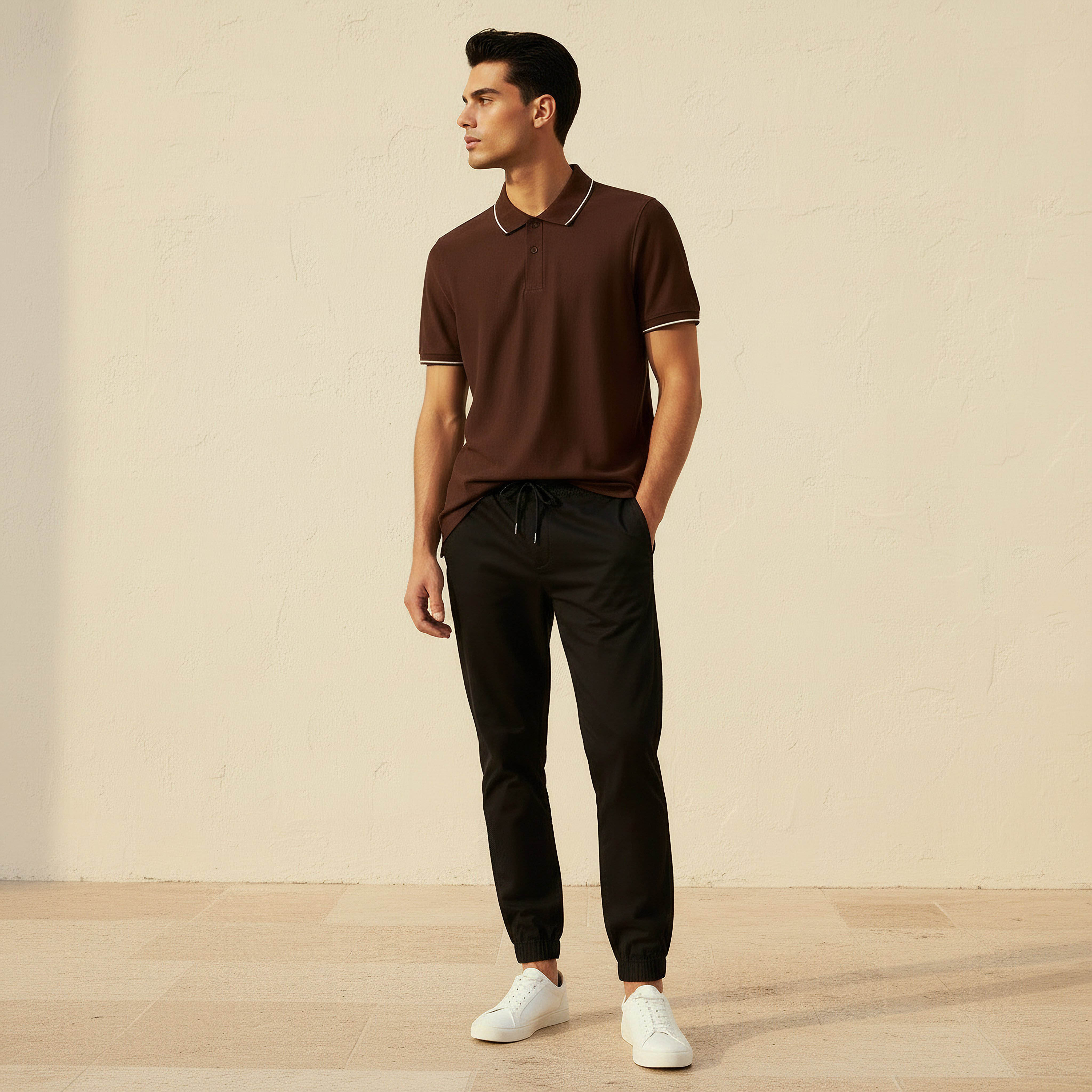 Men Short Sleeves Tipping Detail Polo T-shirt-men-clothing-tshirtsandpolos-polos-image-2