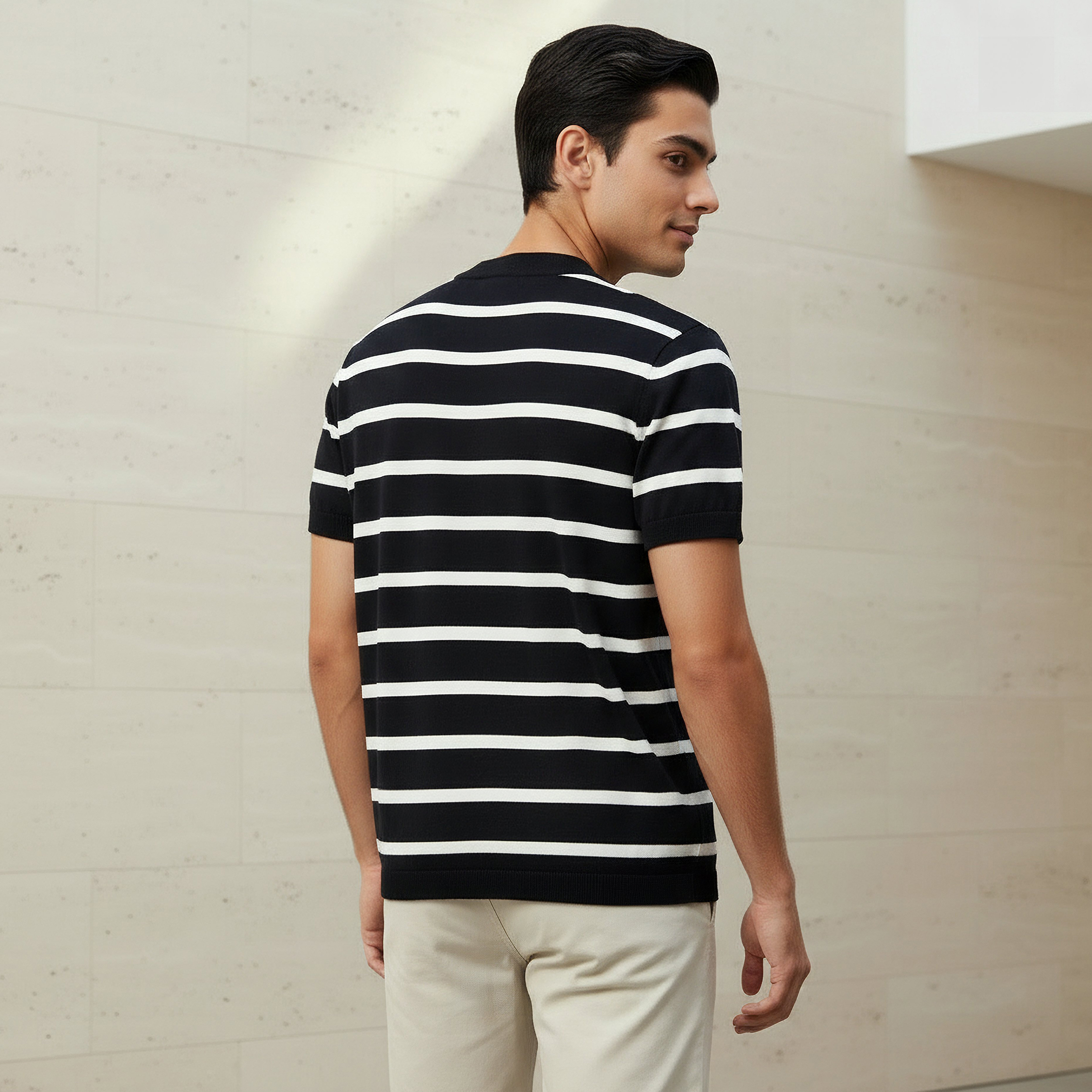 Men Regular Fit Crew Neck Short Sleeves Striped T-shirt-men-clothing-tshirtsandpolos-tshirts-image-3