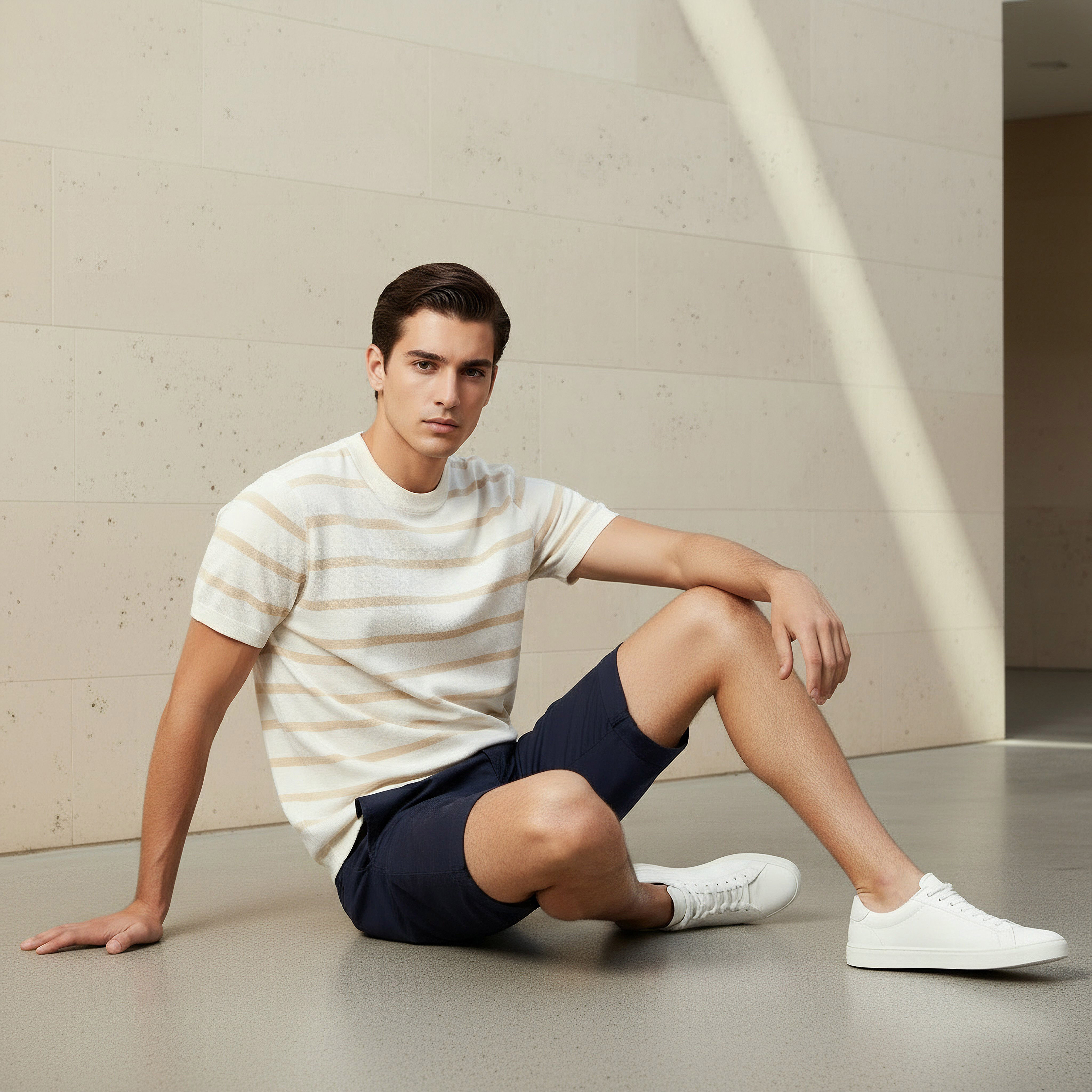 Men Regular Fit Crew Neck Short Sleeves Striped T-shirt-men-clothing-tshirtsandpolos-tshirts-image-5