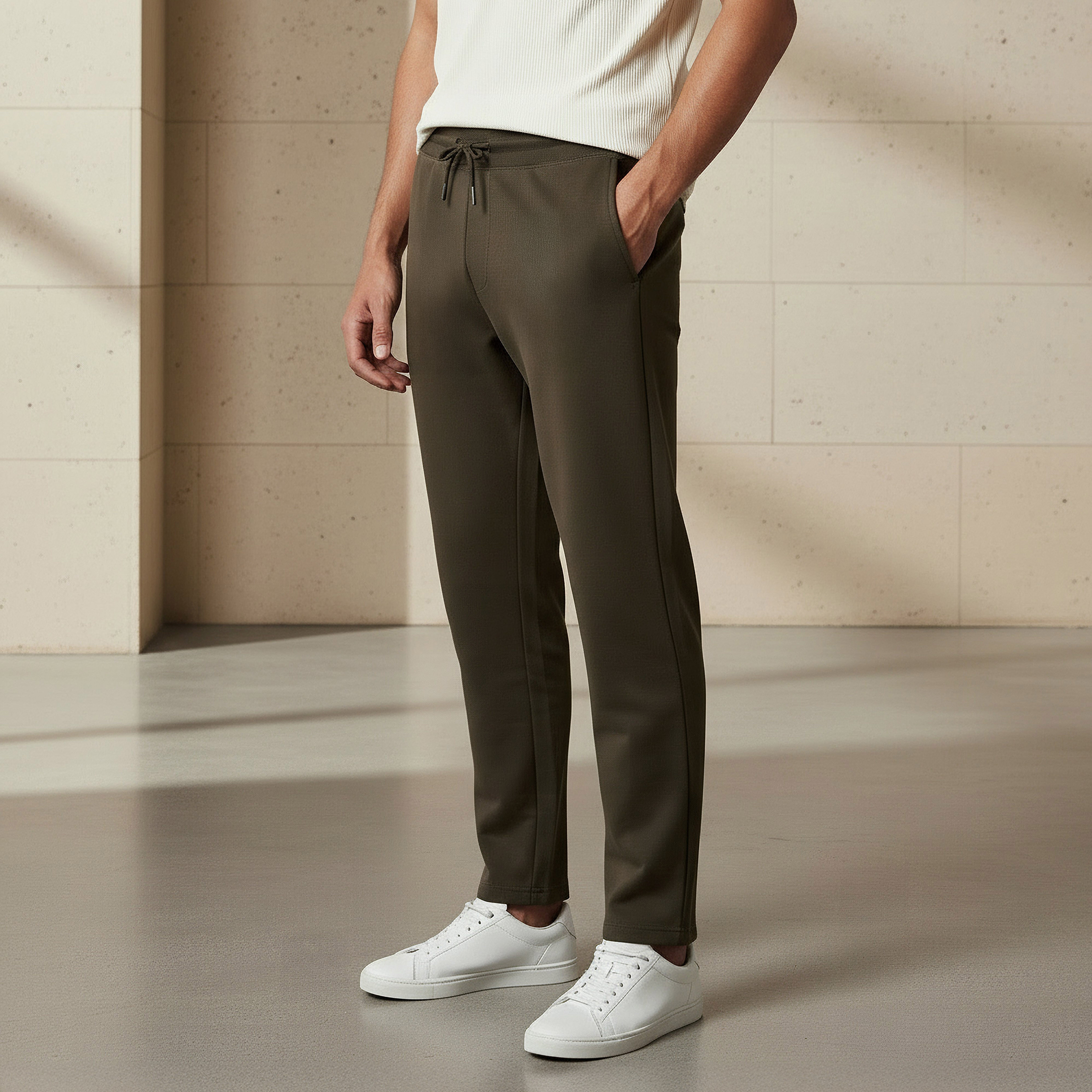 Men Regular Fit Joggers with Pockets-men-clothing-bottoms-joggers-image-1