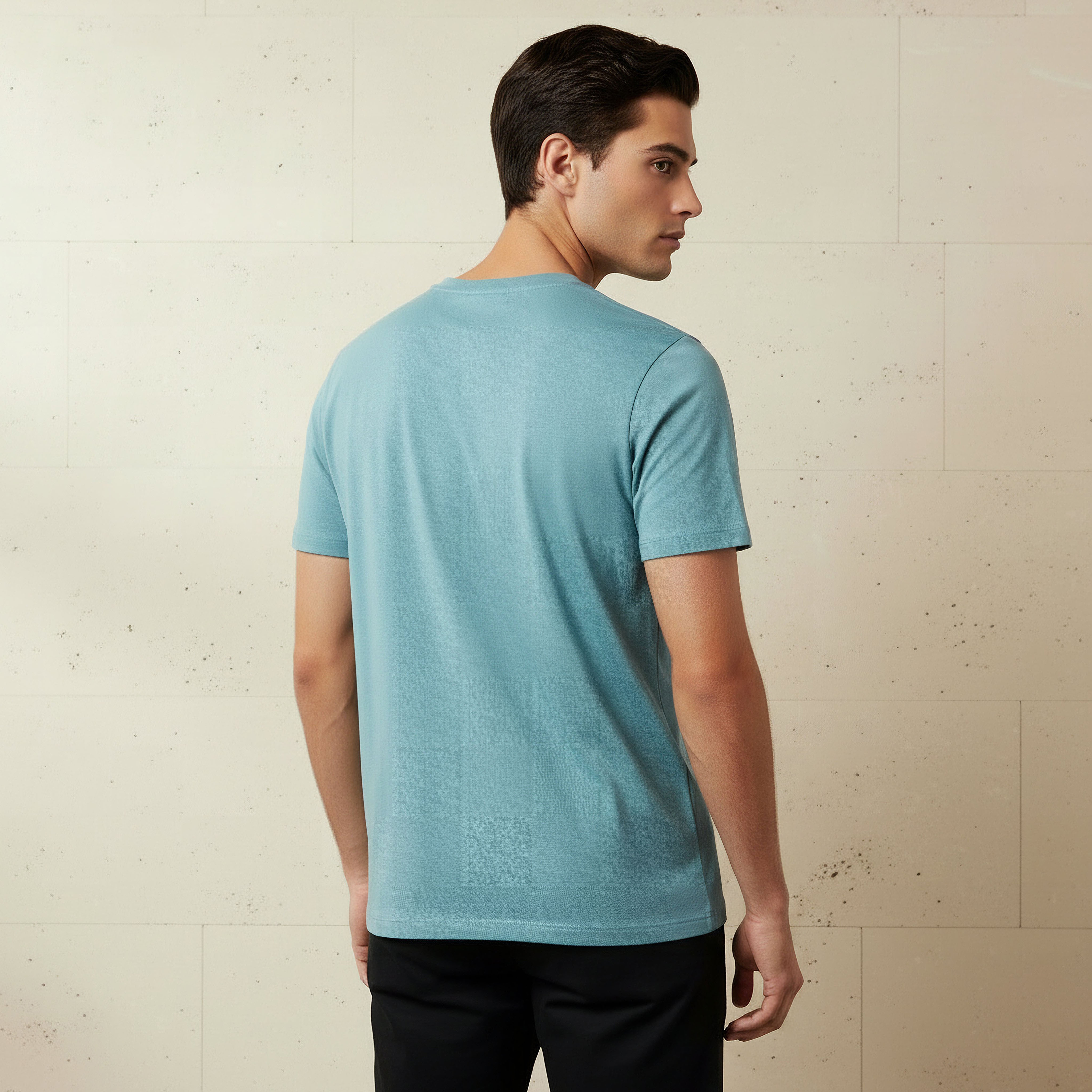 Men Regular Fit Crew Neck Short Sleeve T-shirt-men-clothing-tshirtsandpolos-tshirts-image-4