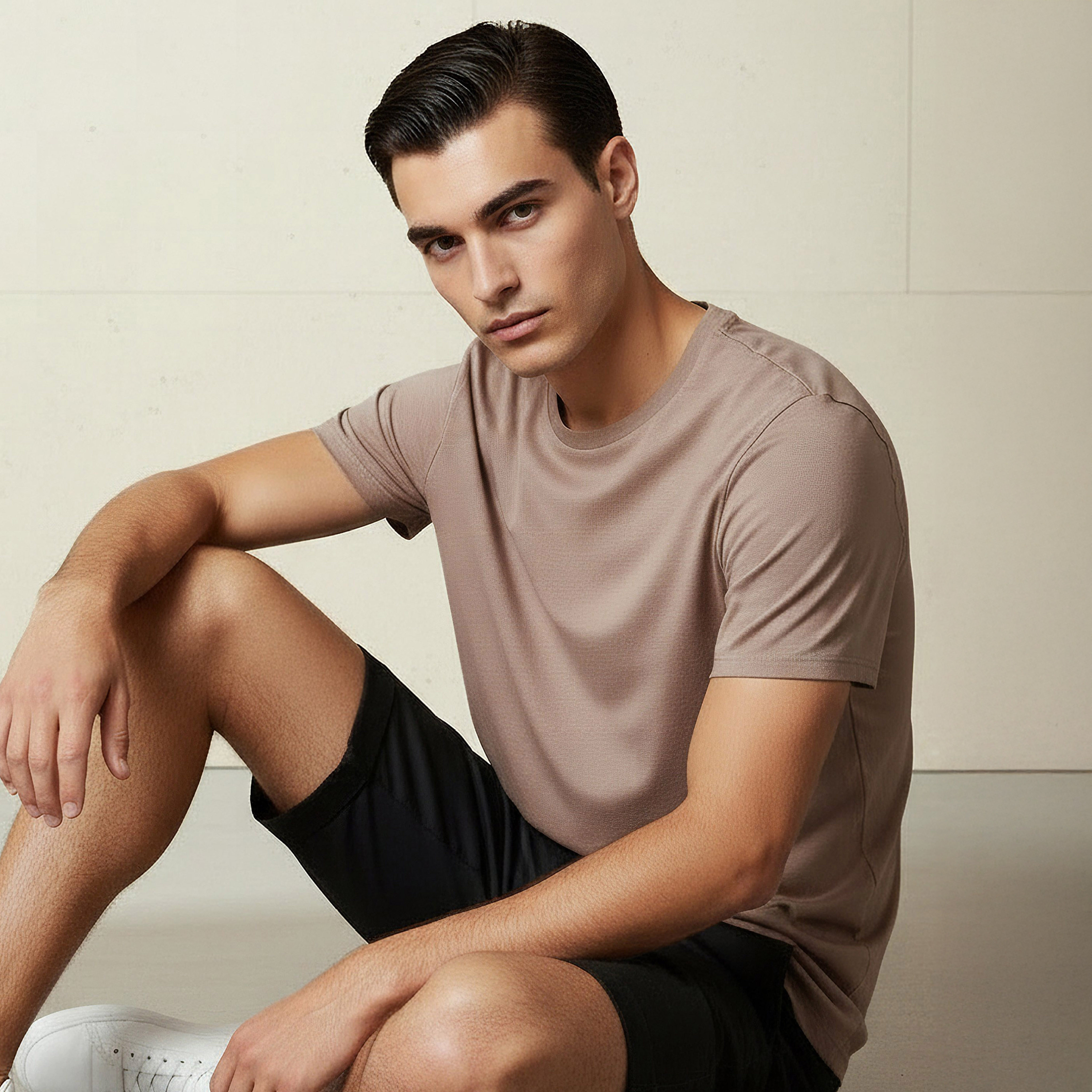 Men Regular Fit Crew Neck Short Sleeve T-shirt-men-clothing-tshirtsandpolos-tshirts-image-1