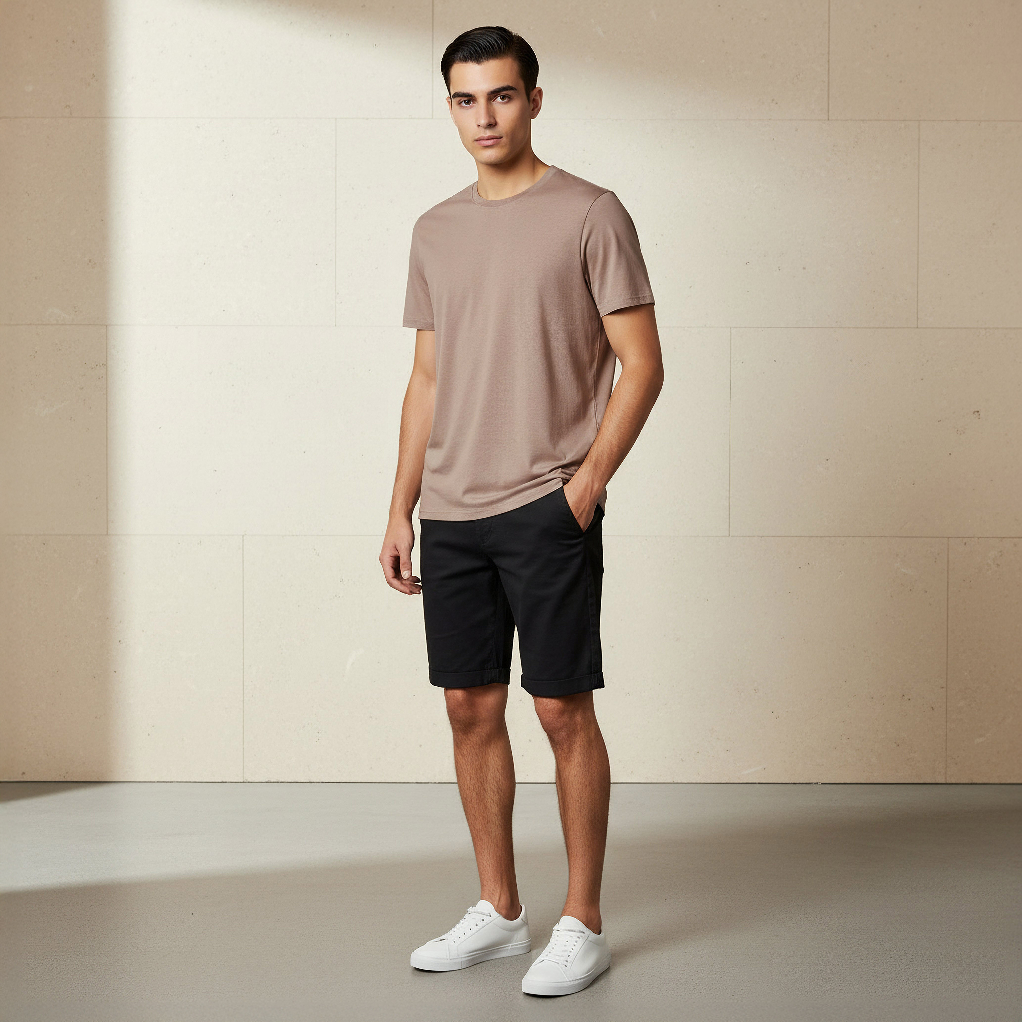 Men Regular Fit Crew Neck Short Sleeve T-shirt-men-clothing-tshirtsandpolos-tshirts-image-3