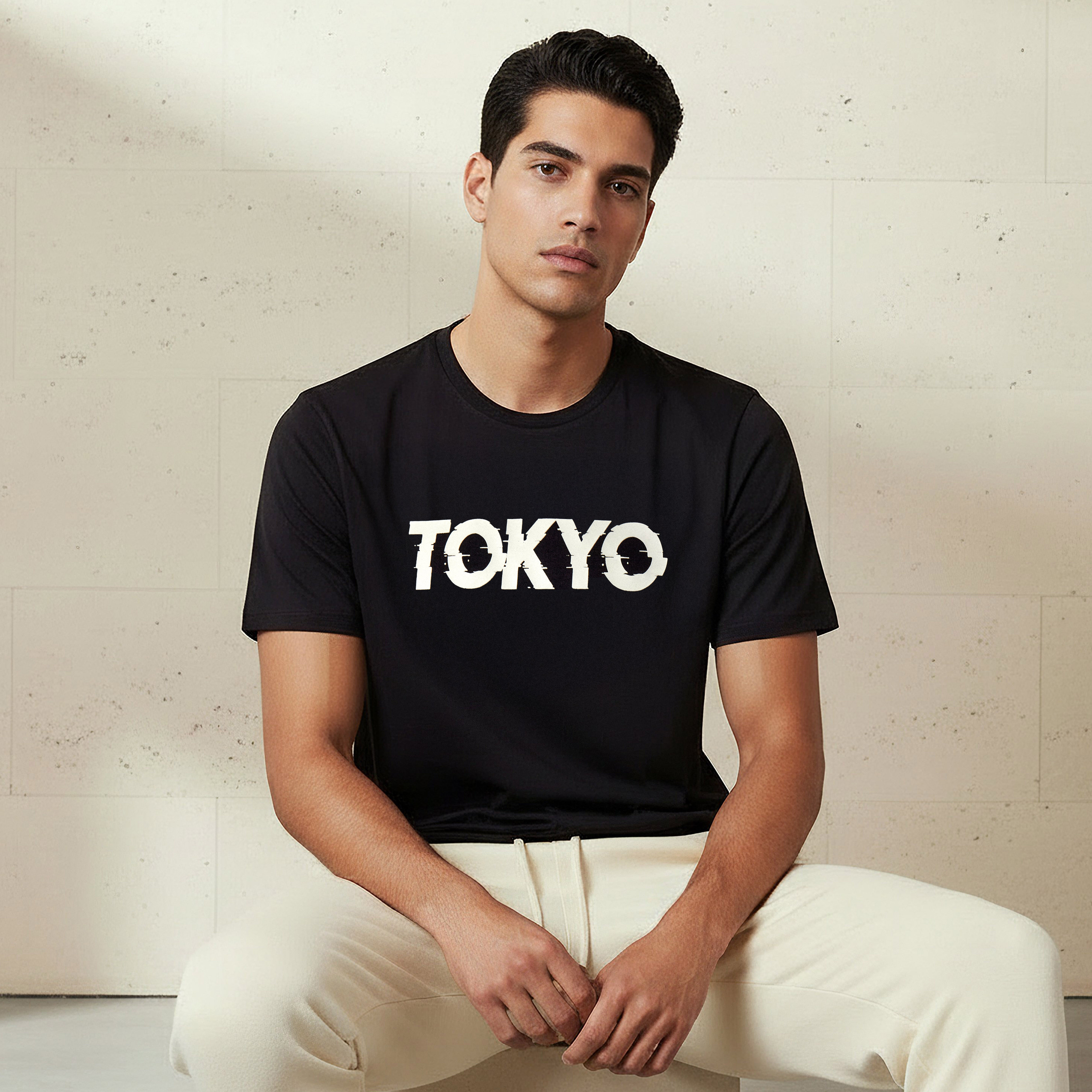 Men Slim Fit Crew Neck Short Sleeve Printed T-shirt-PROMO_SP_QA_2FOR49_110625-image-1