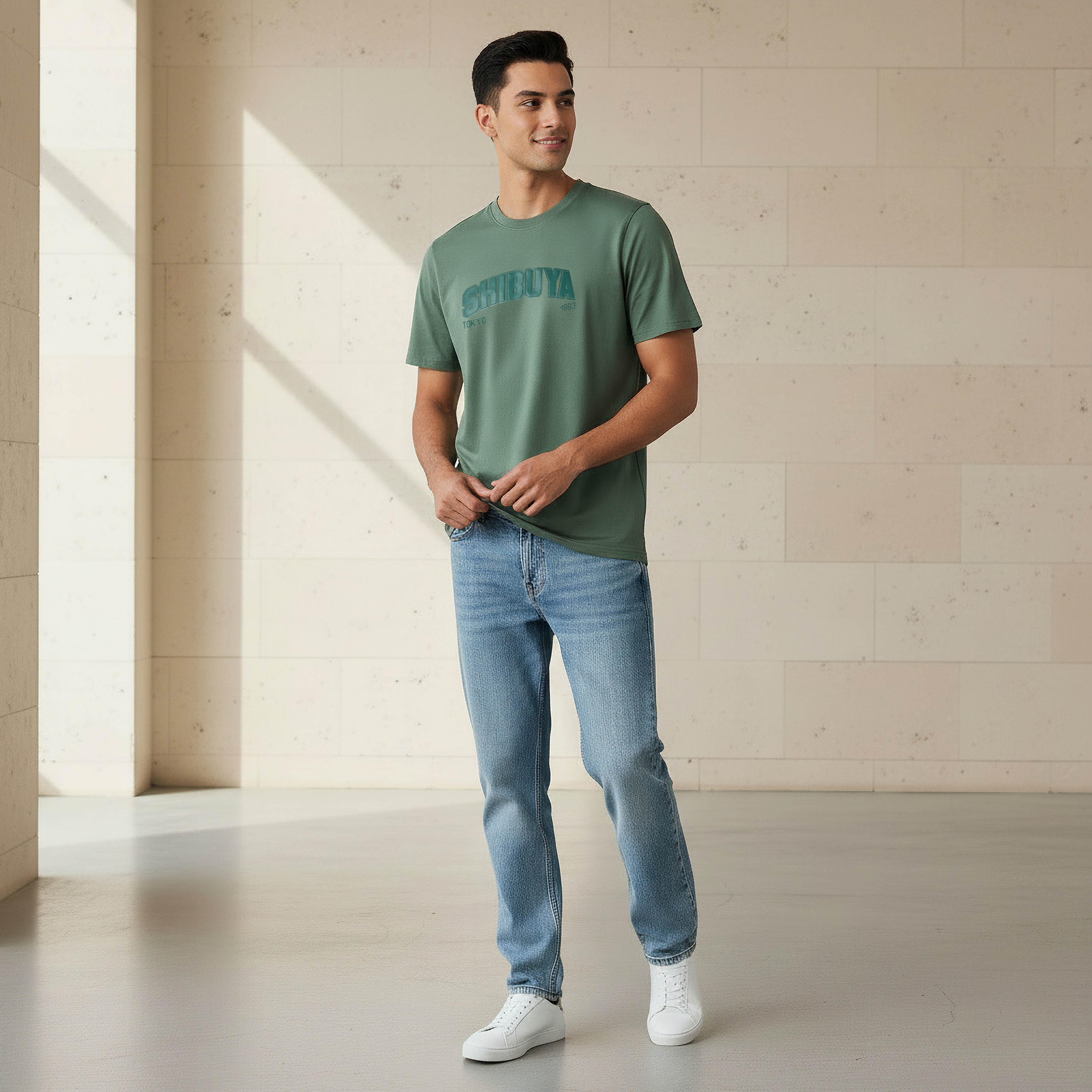 Men Slim Fit Crew Neck Short Sleeves Shibuya Tokyo Print T-shirt-men-clothing-tshirtsandpolos-tshirts-image-3