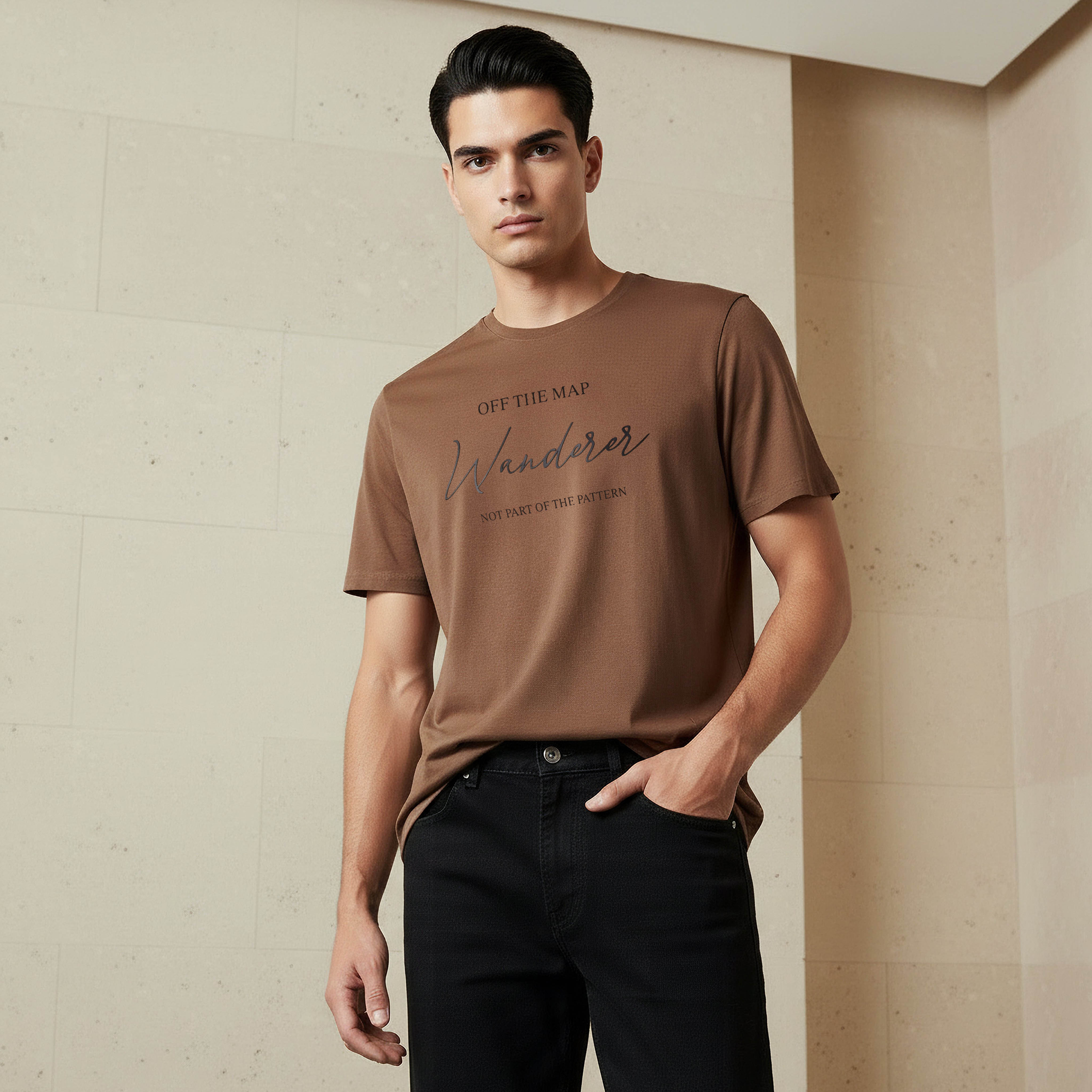 Men Slim Fit Crew Neck Short Sleeve Slogan Print T-shirt-men-clothing-tshirtsandpolos-tshirts-image-1