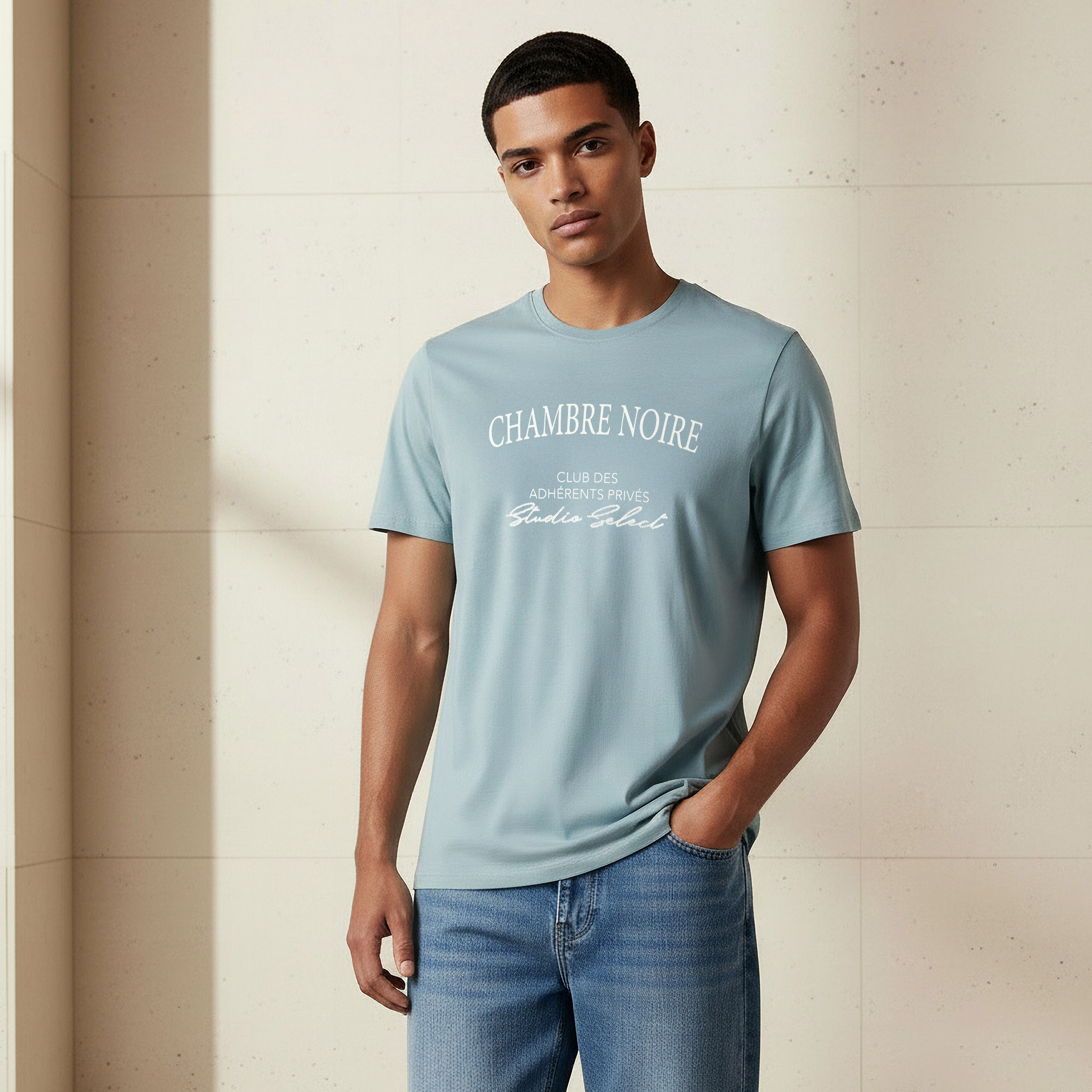 Men Slim Fit Crew Neck Short Sleeve Slogan Print T-shirt-men-clothing-tshirtsandpolos-tshirts-image-1