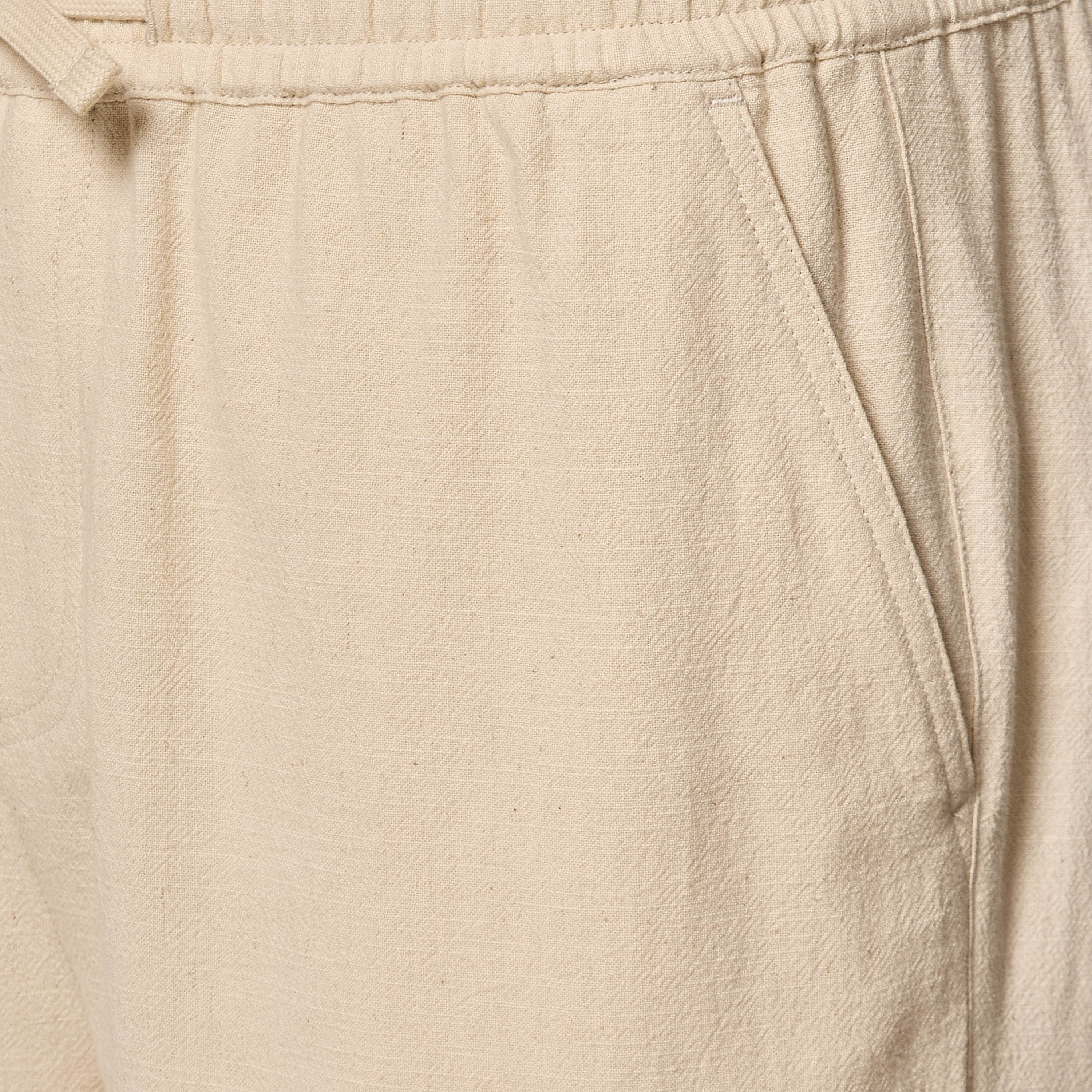 Men Regular Fit Linen Blend Cargo Shorts-men-clothing-bottoms-shorts-image-2