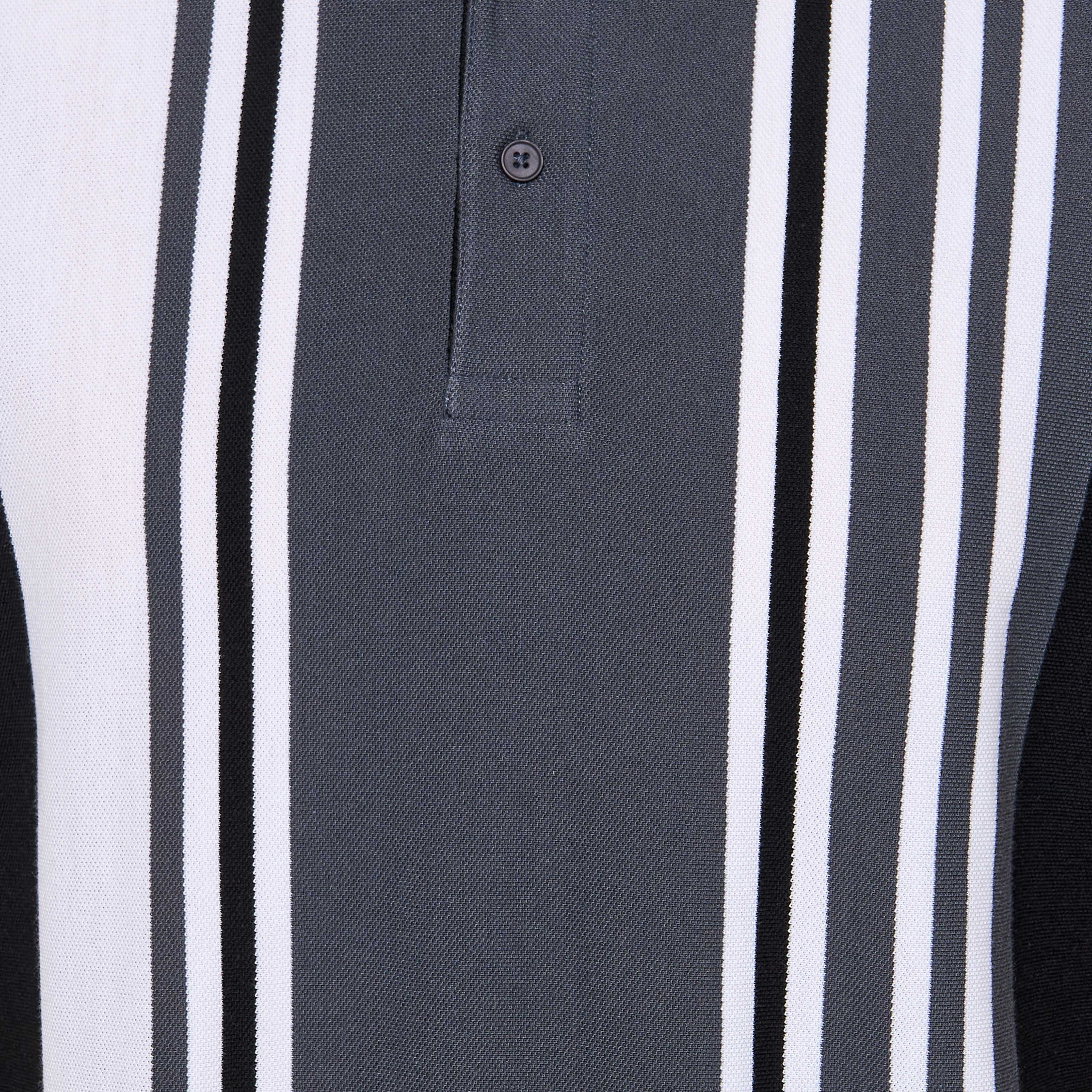 Men Short Sleeves Striped Pique Detail Polo T-shirt-men-clothing-tshirtsandpolos-polos-image-2