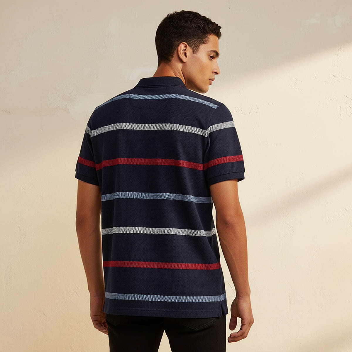 Splash Basic Short Sleeves Striped Polo T-shirt-men-clothing-tshirtsandpolos-polos-image-4